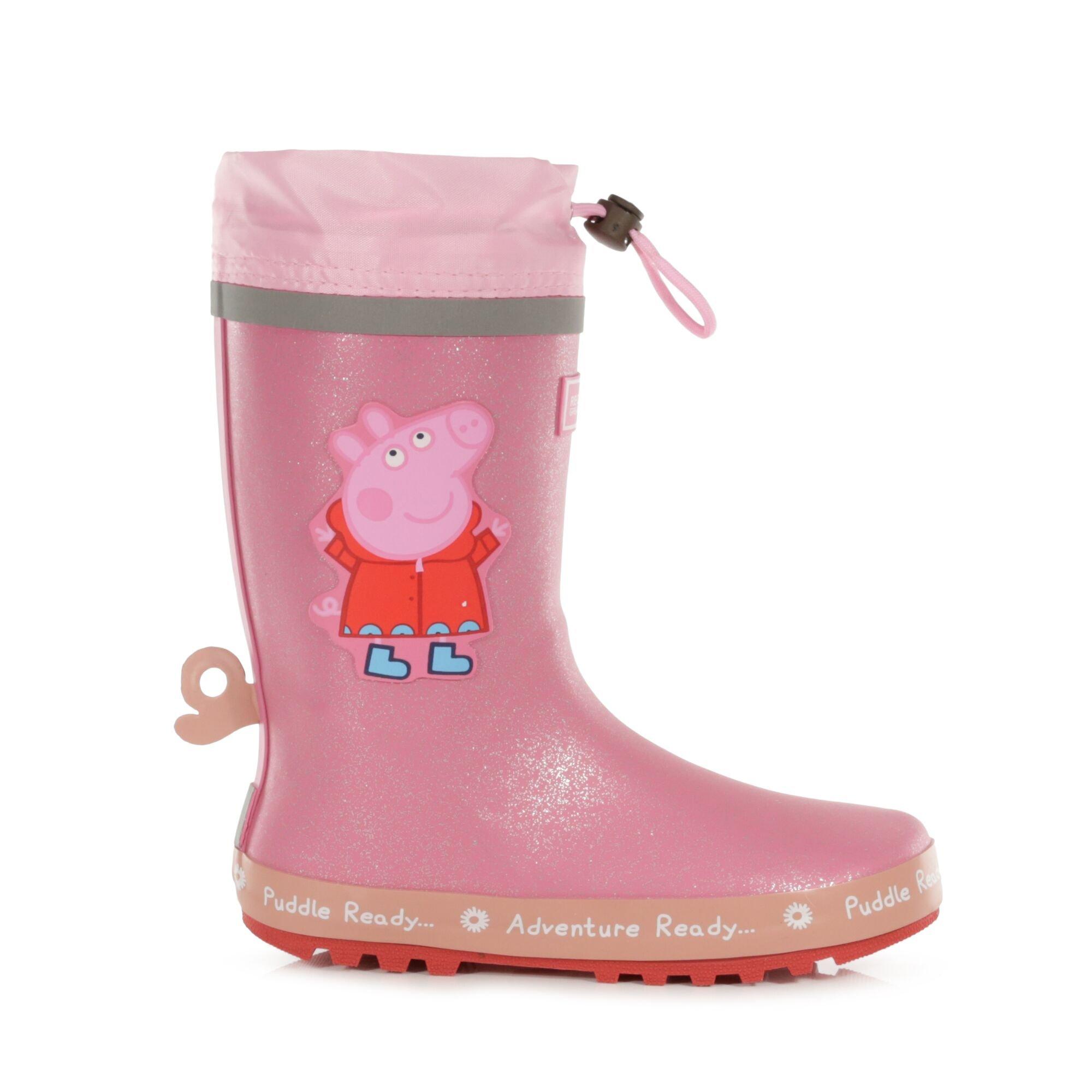 Regatta Girls Peppa Pig Puddle Wellies - Peppa Pink - C3