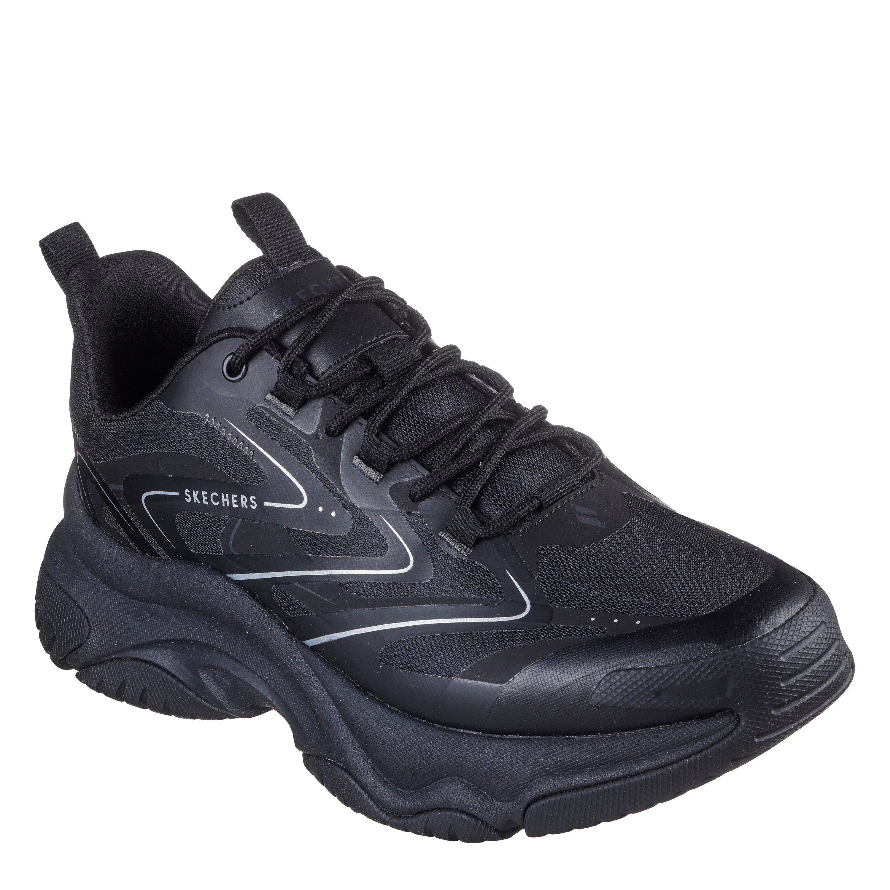 Black - Skechers - Men's Classic Low-Top Trainers - 3
