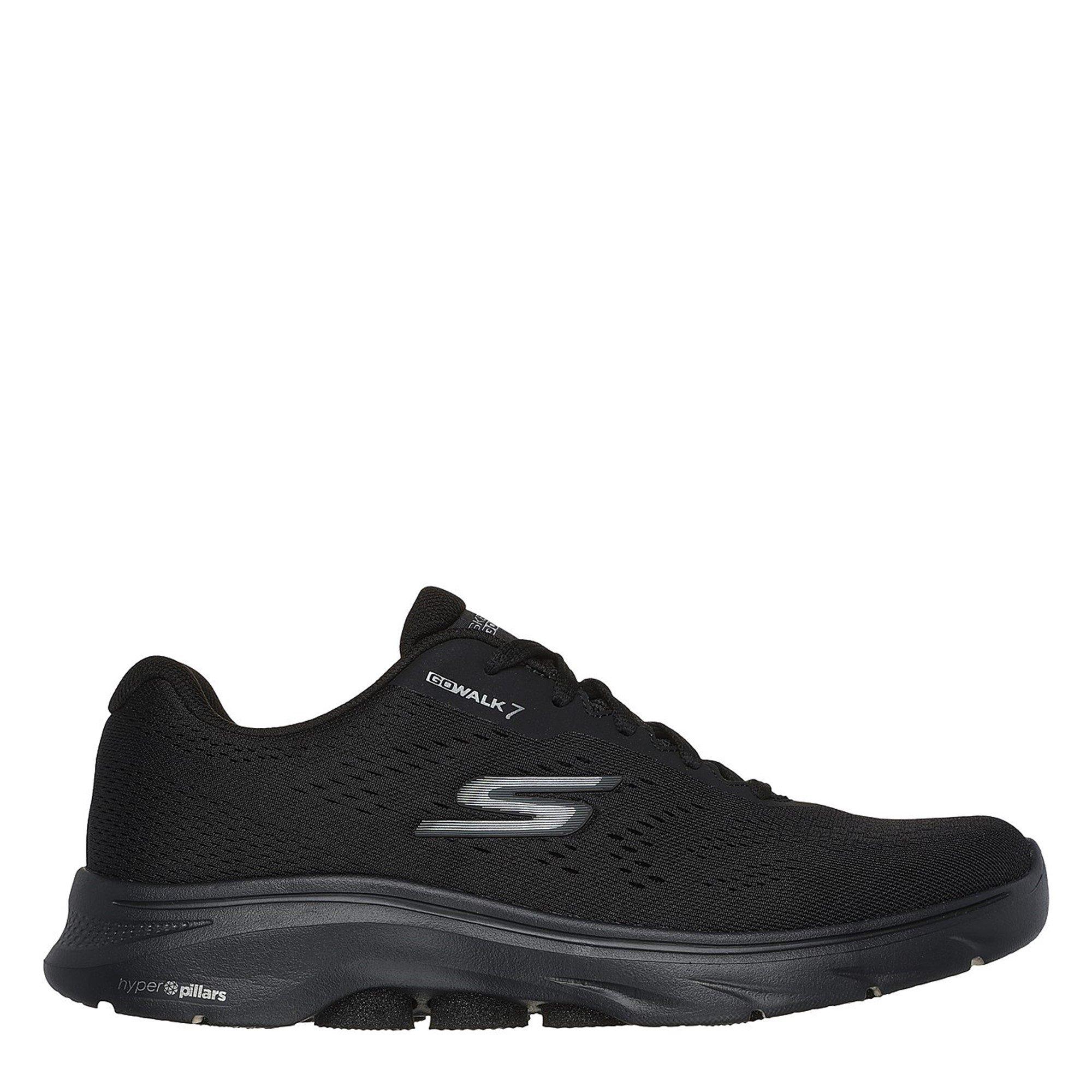 Preto - Skechers - Engineered Mesh Lace-Up Low-Top Trainers - 3