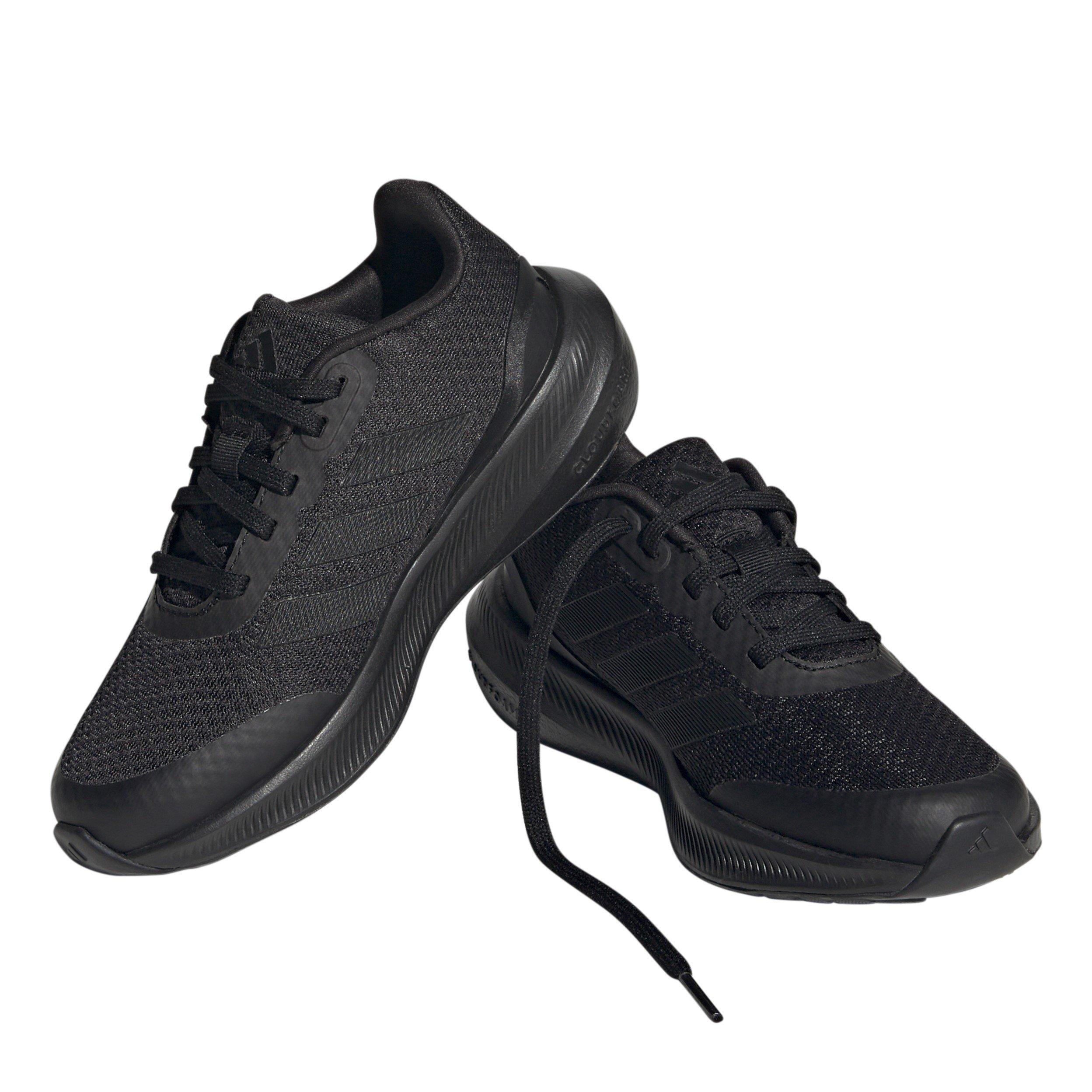 Black/Black - adidas - Runfalcon 3.0 K Road Running Shoes Unisex Adults - 3