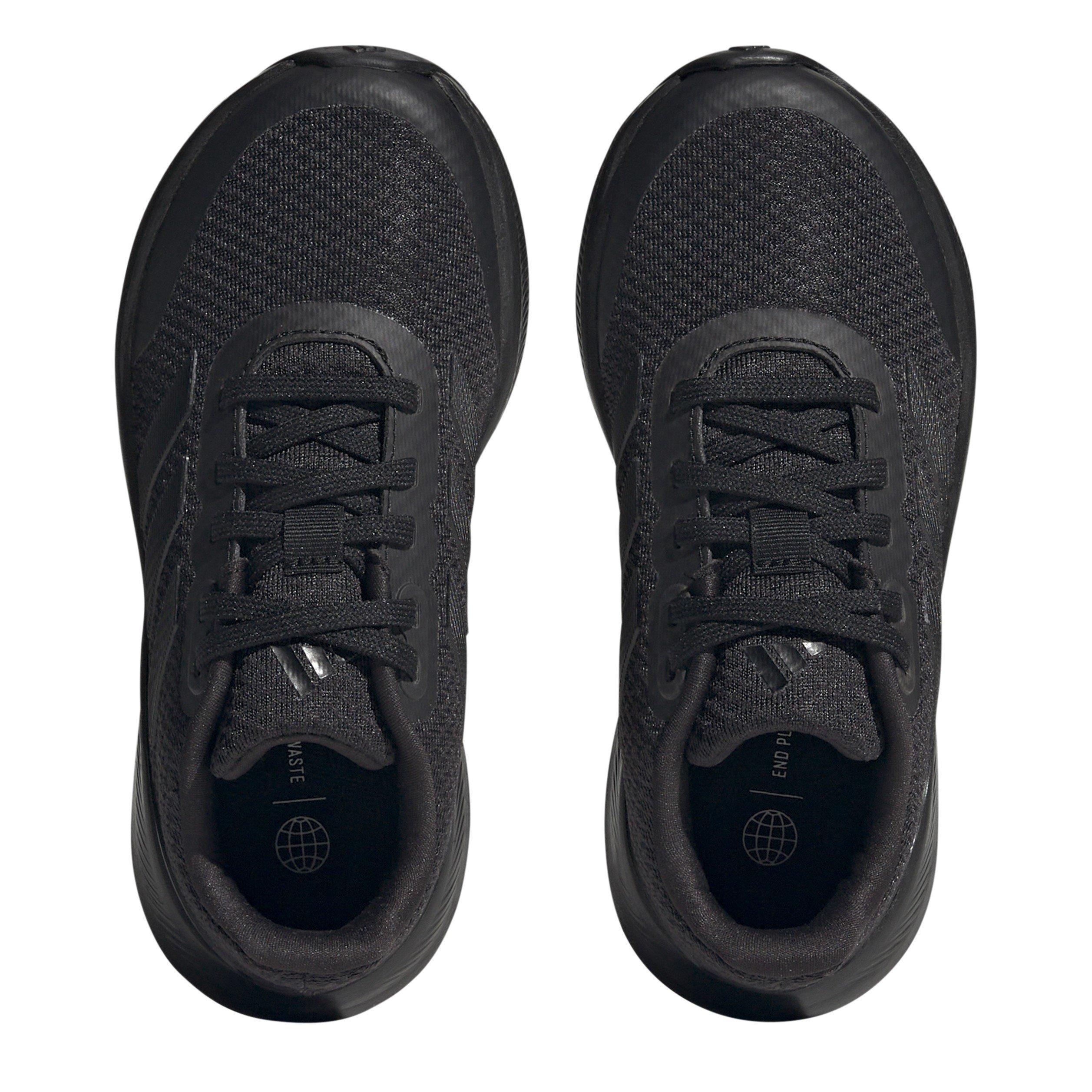 Black/Black - adidas - Runfalcon 3.0 K Road Running Shoes Unisex Adults - 5