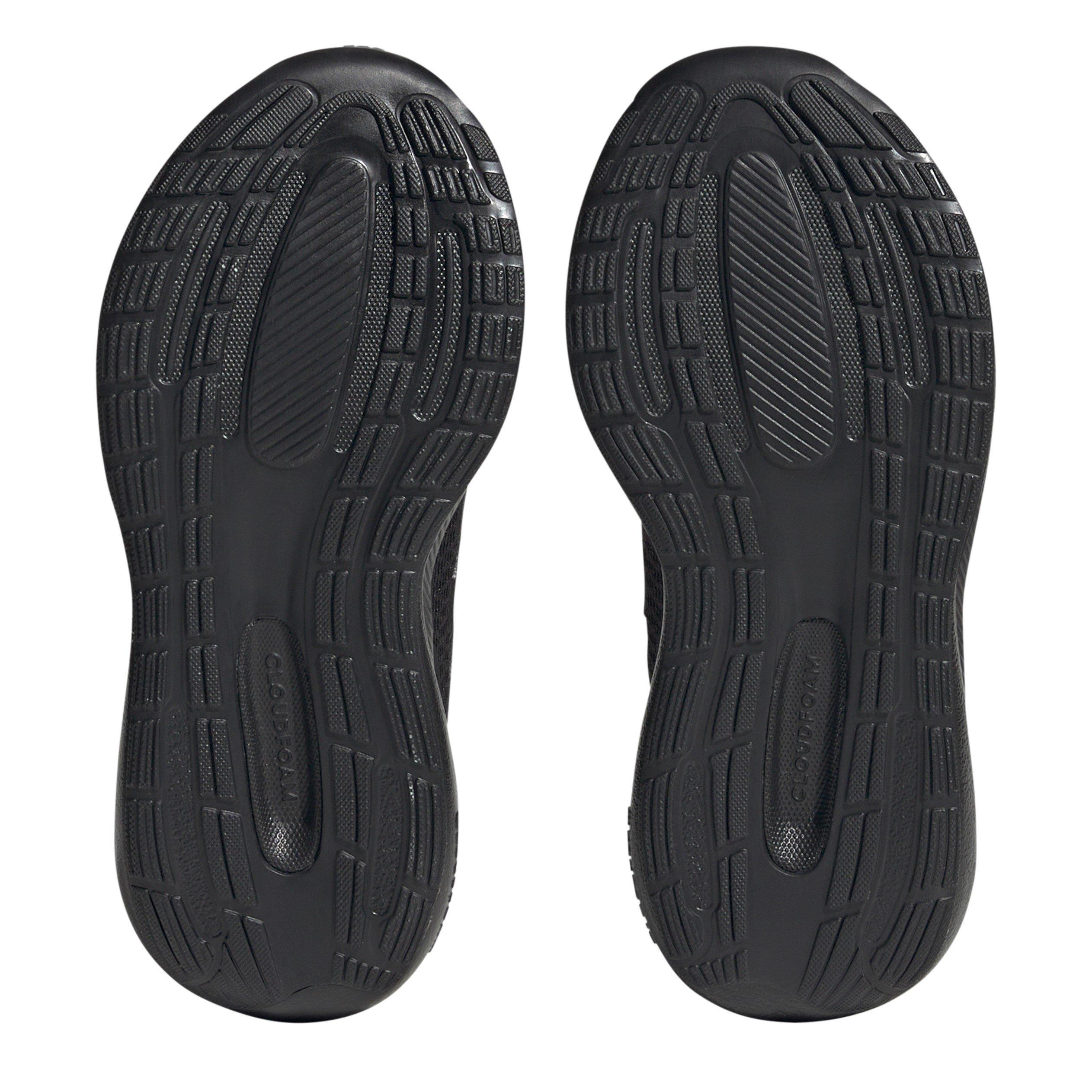 Black/Black - adidas - Runfalcon 3.0 K Road Running Shoes Unisex Adults - 6