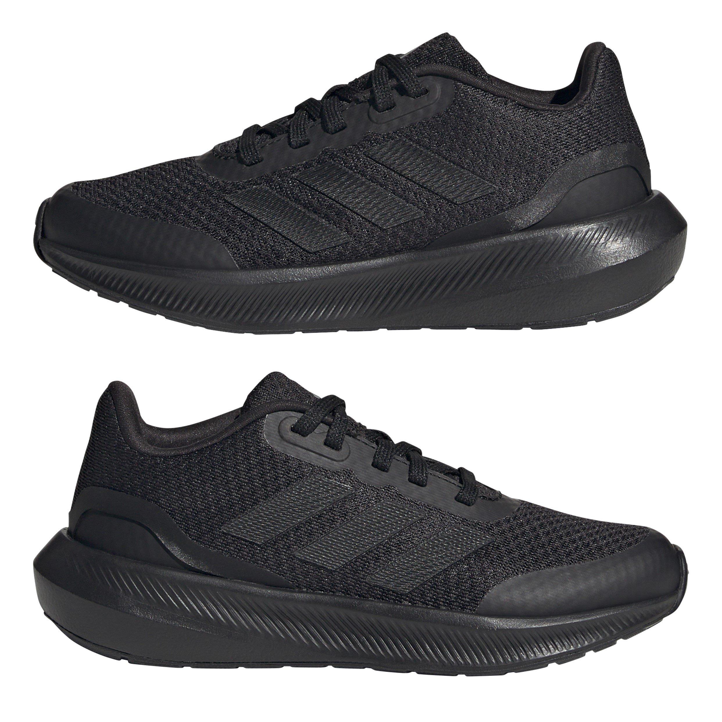 Black/Black - adidas - Runfalcon 3.0 K Road Running Shoes Unisex Adults - 9