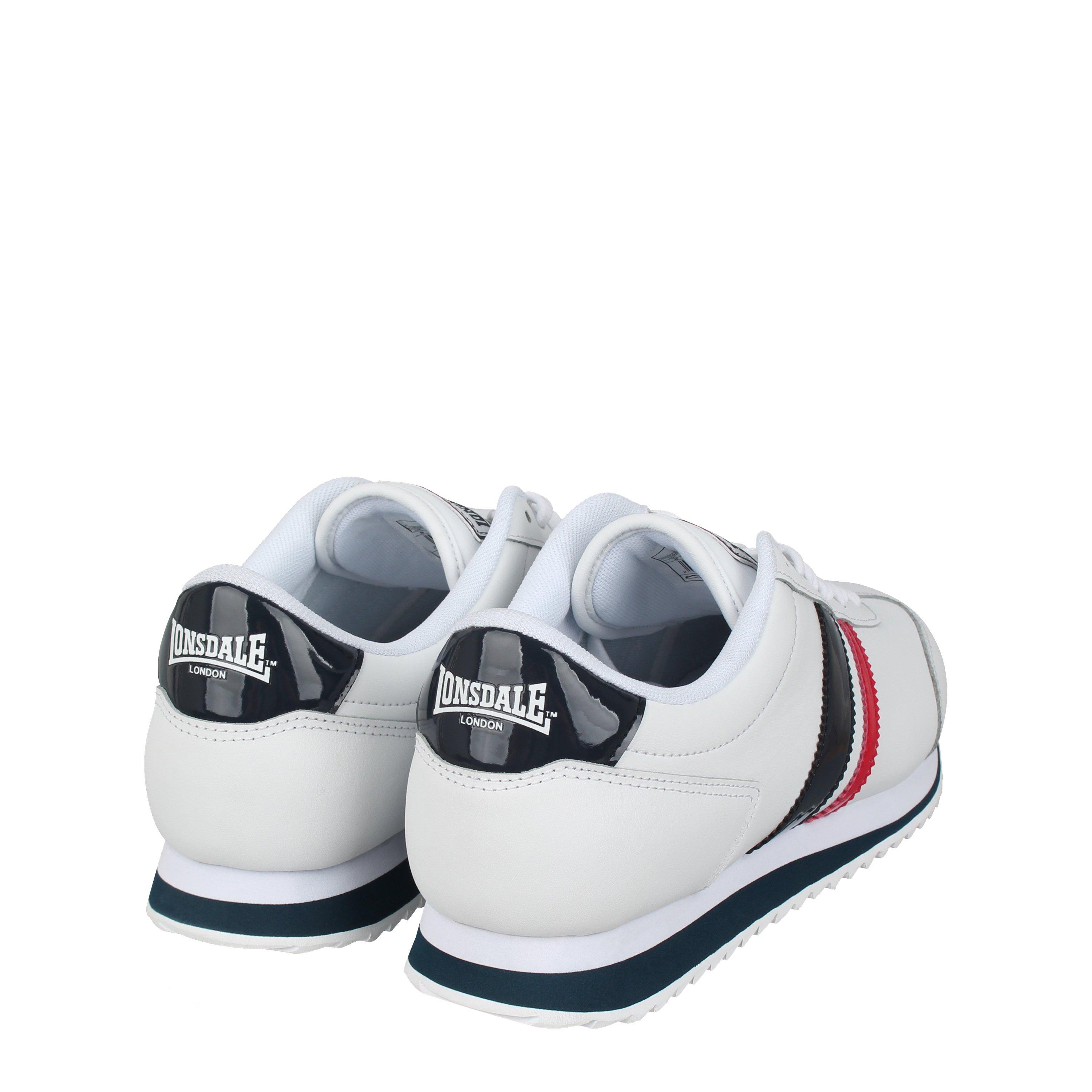 White/Navy/Red - Lonsdale - Russell Classic Low-Top Trainers - 4