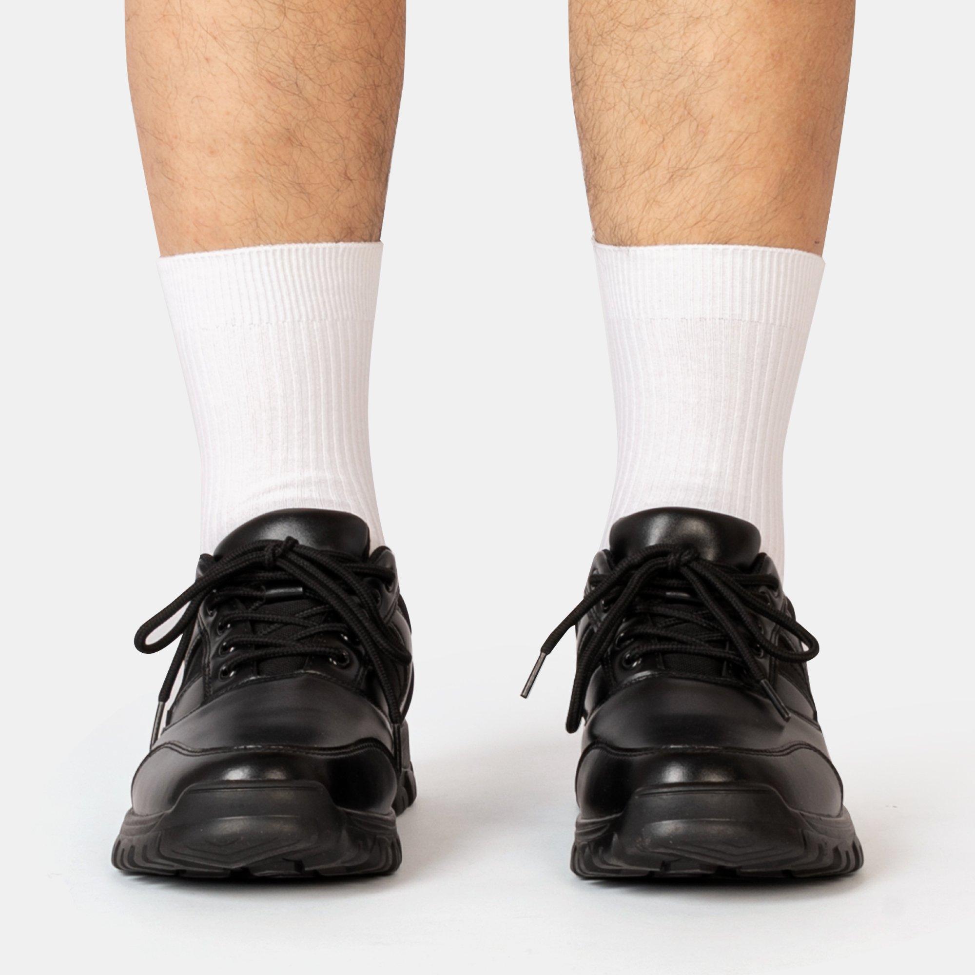 Black - Giorgio - Leather Mens shoes - 7