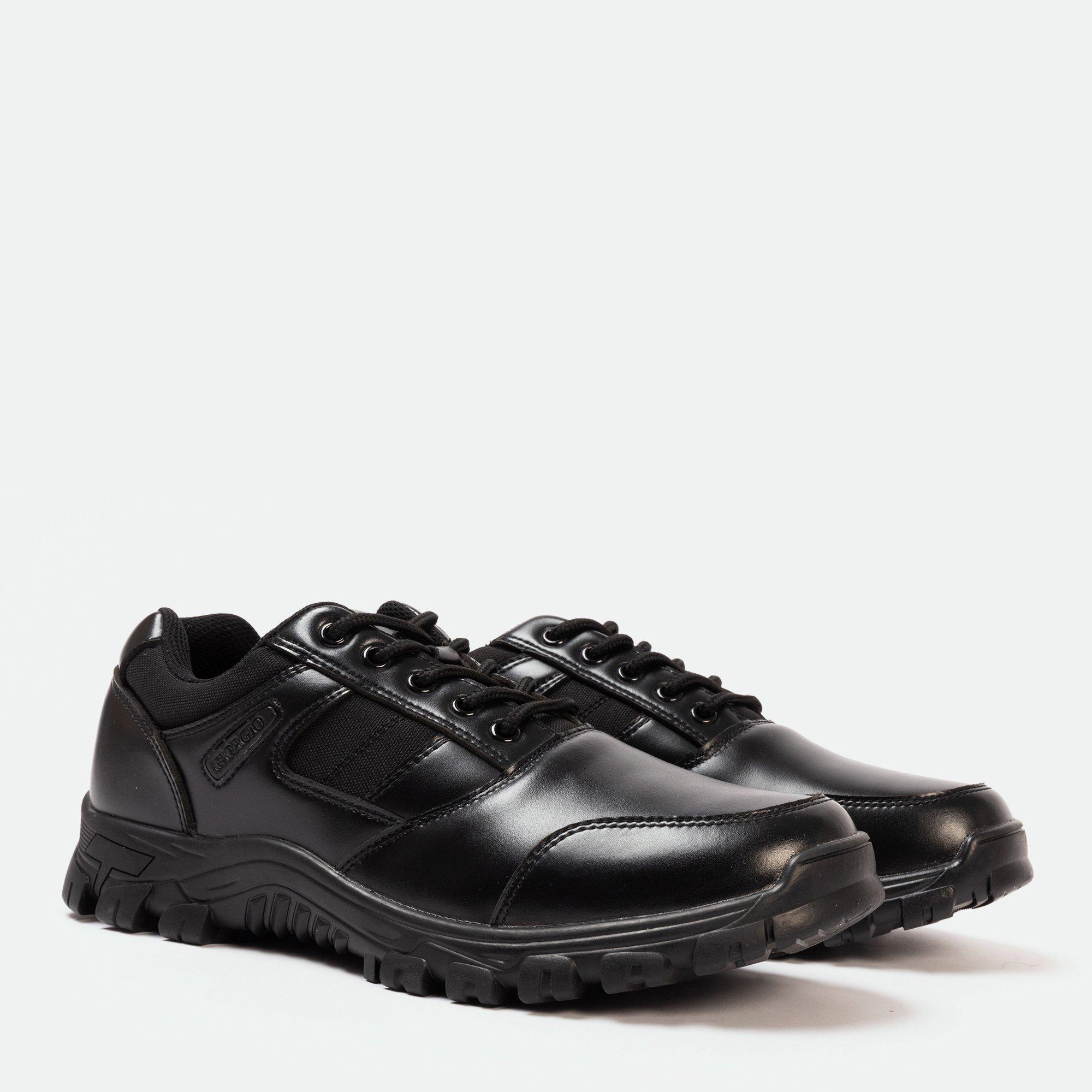 Black - Giorgio - Leather Mens shoes - 3