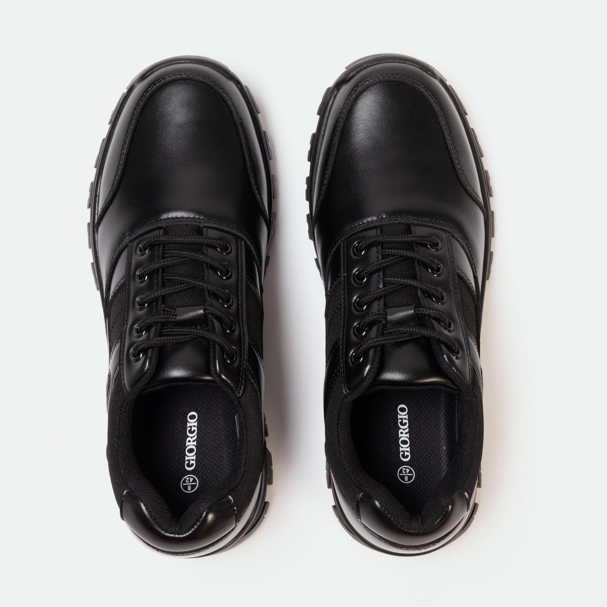 Black - Giorgio - Leather Mens shoes - 6