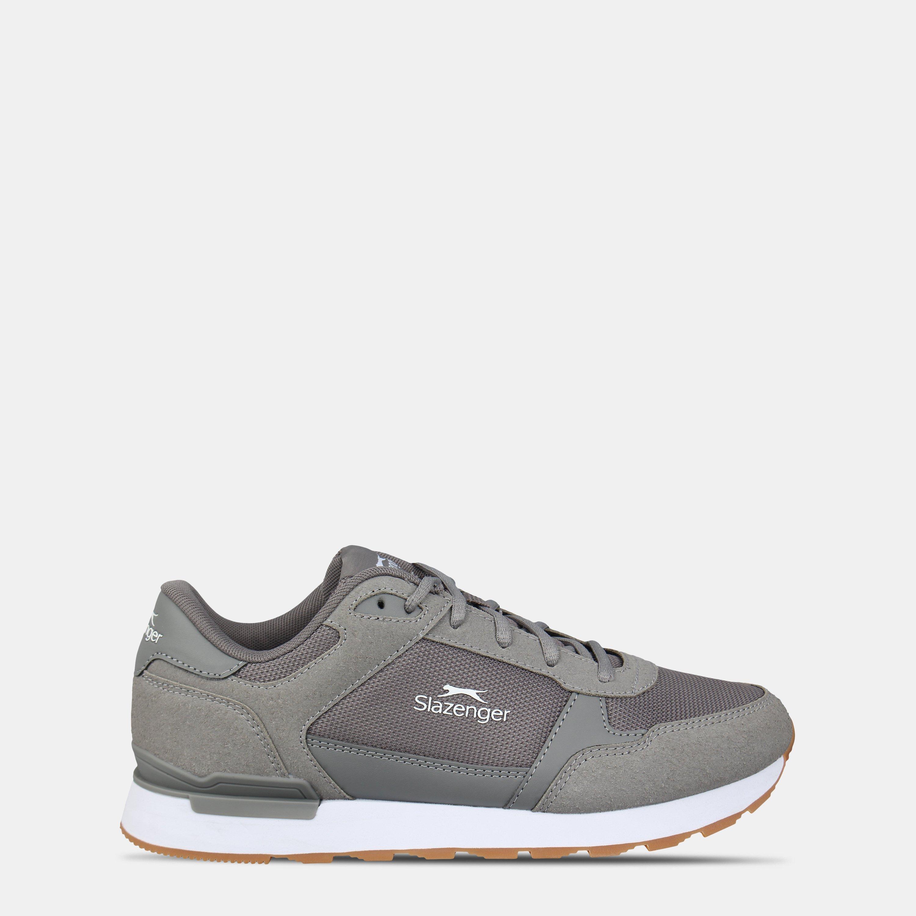 Slazenger Men's Lace Up Classic Low-Top Trainers - Grey - 9 (43)