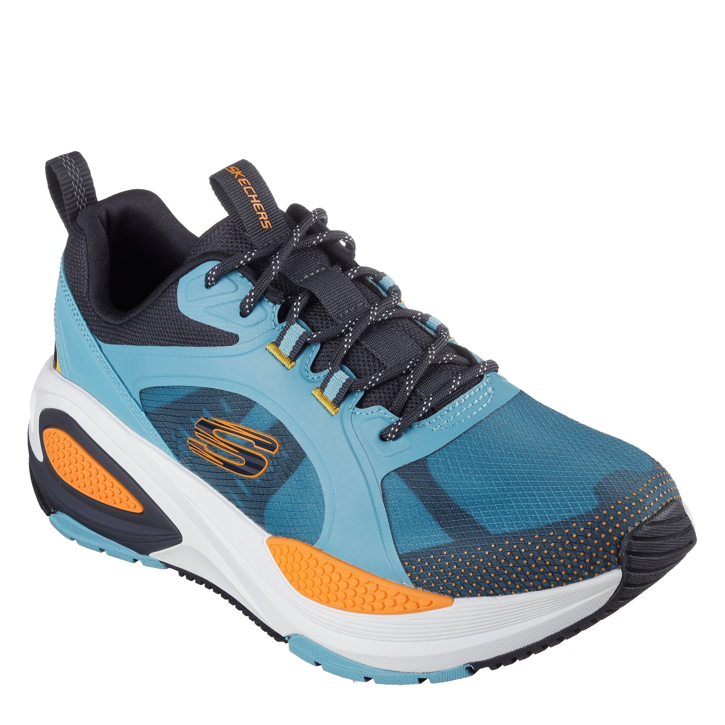 Blue/Multi - Skechers - Men's Monomesh Lace Up Classic Low-Top Trainers - 3