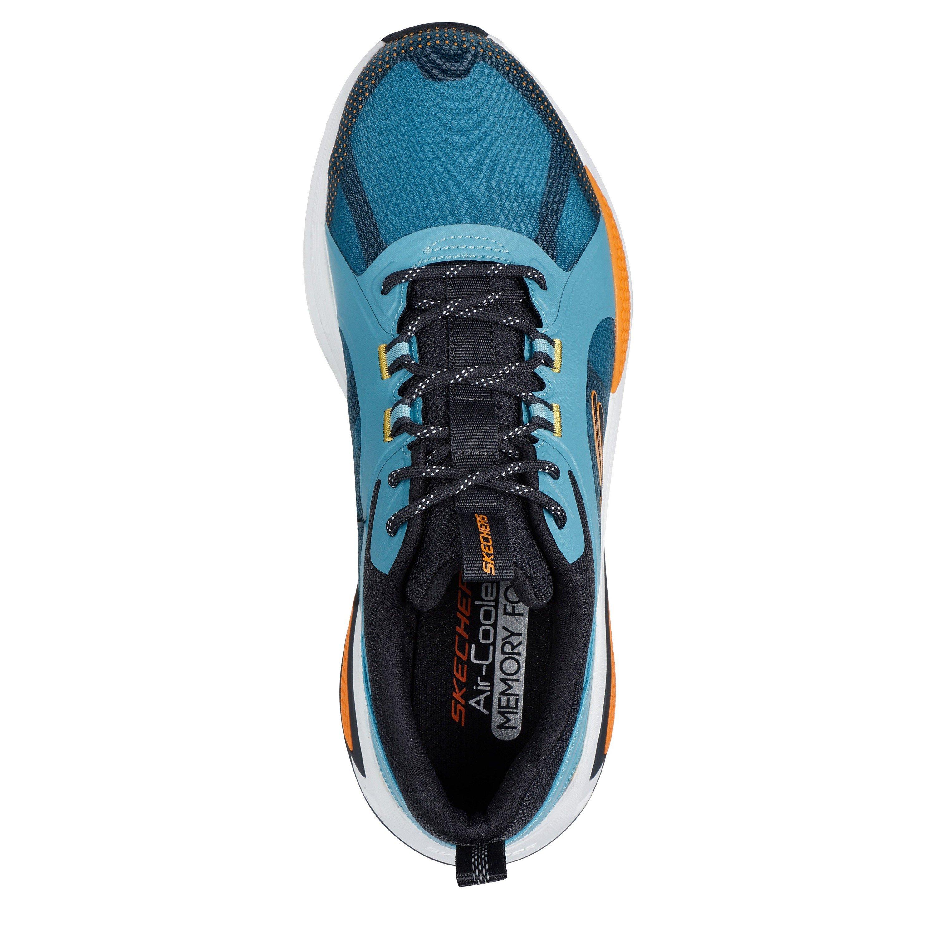 Blue/Multi - Skechers - Men's Monomesh Lace Up Classic Low-Top Trainers - 4