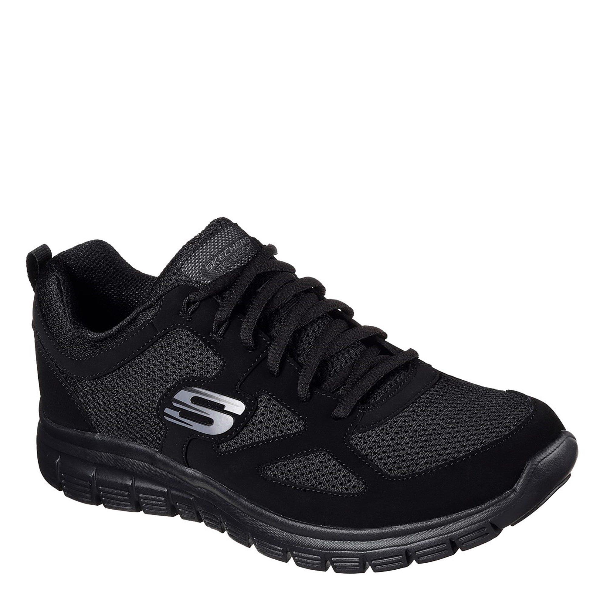 Black - Skechers - Flex Burns Agoura Trainers Mens - 3