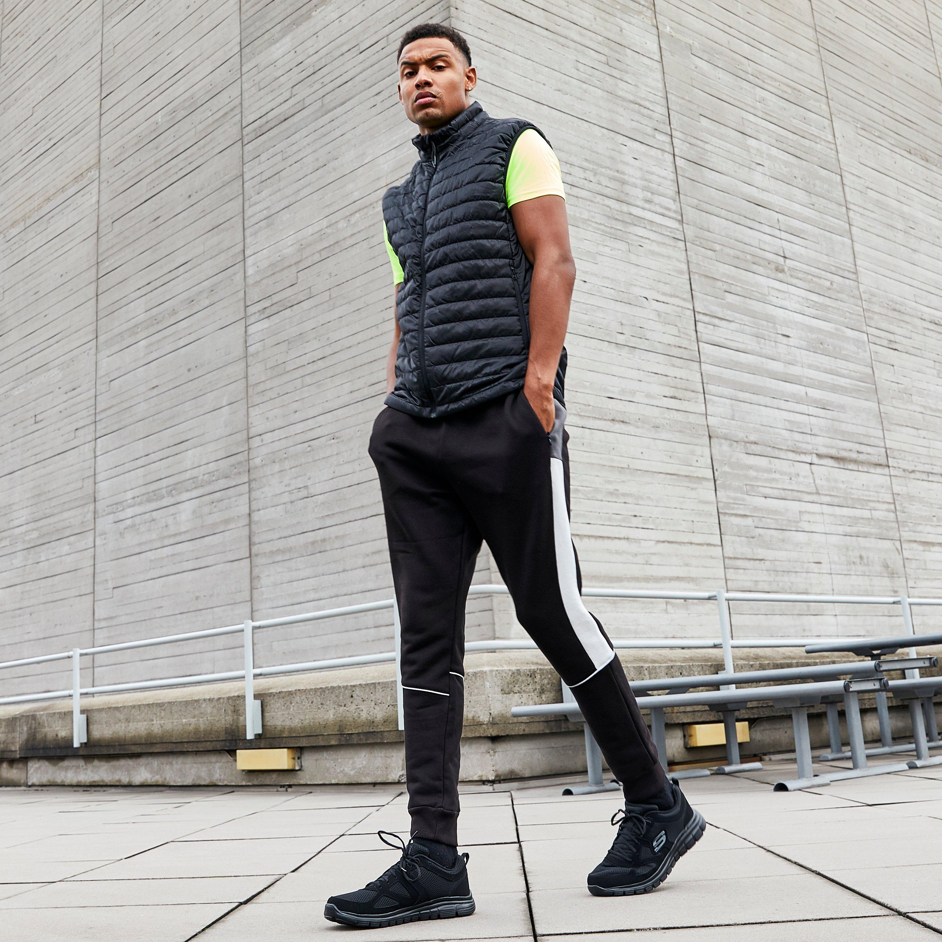 Black - Skechers - Flex Burns Agoura Trainers Mens - 6