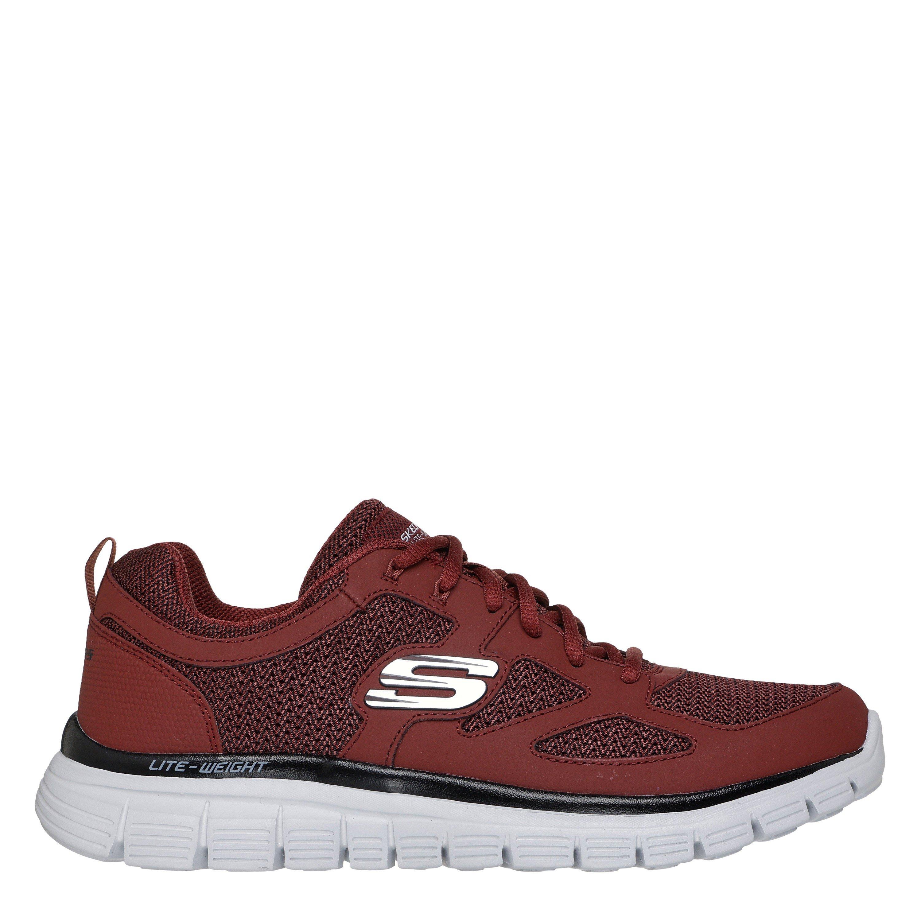 Skechers Men's Flex Burns Agoura Trainers - Burgundy - 8 (42)