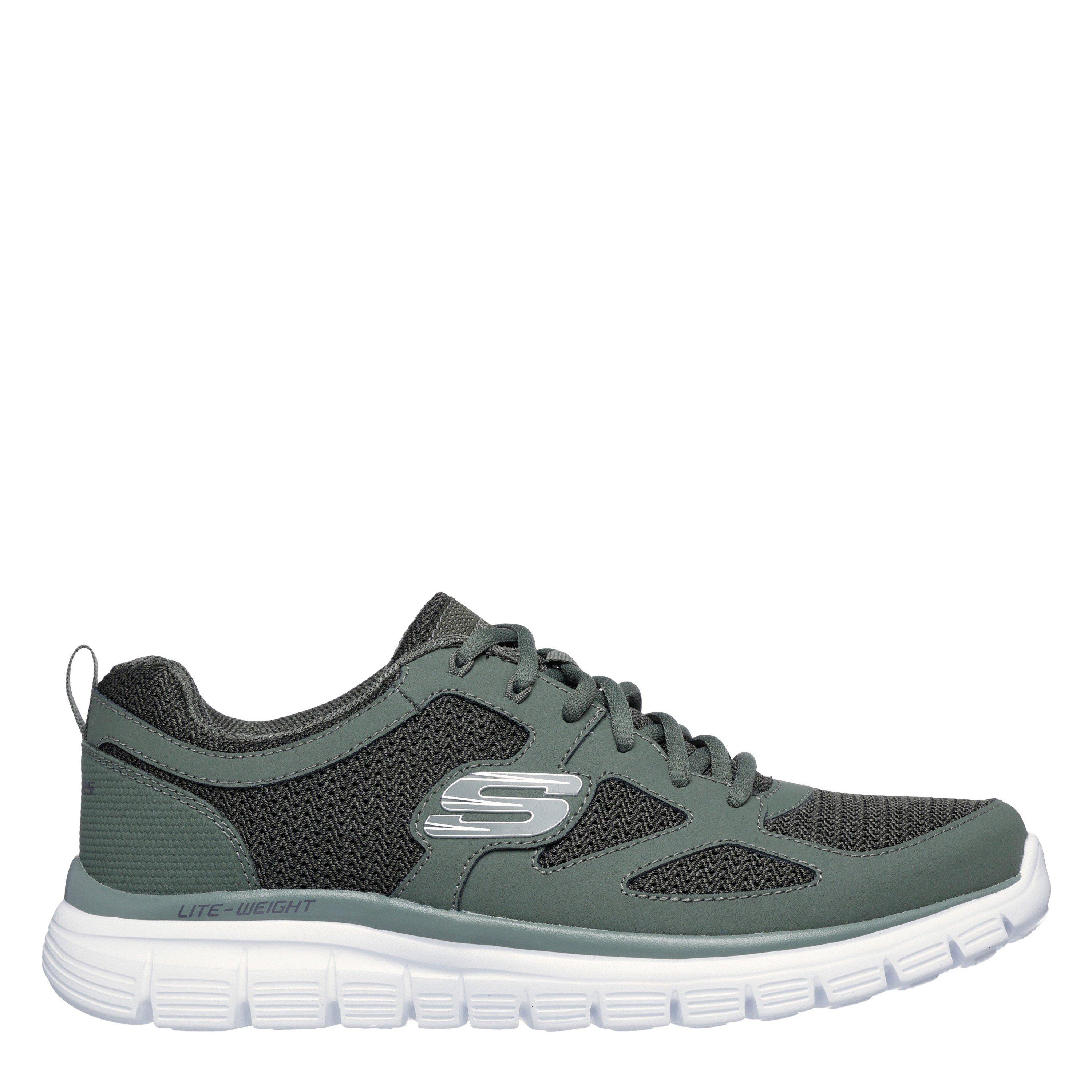 Skechers Men's Flex Burns Agoura Trainers - Olive - 8 (42)