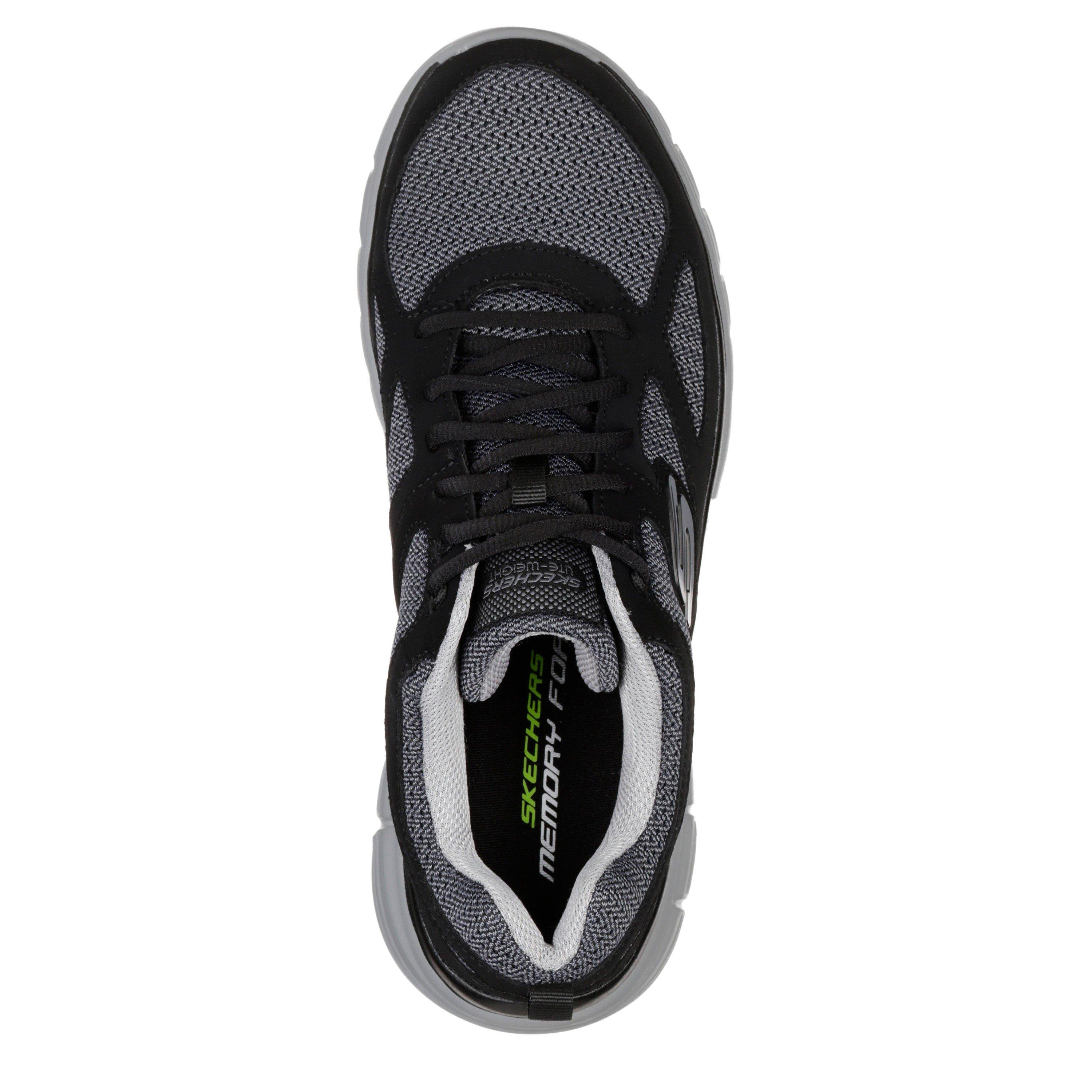 Nero/Grigio - Skechers - Flex Burns Agoura Trainers Mens - 4