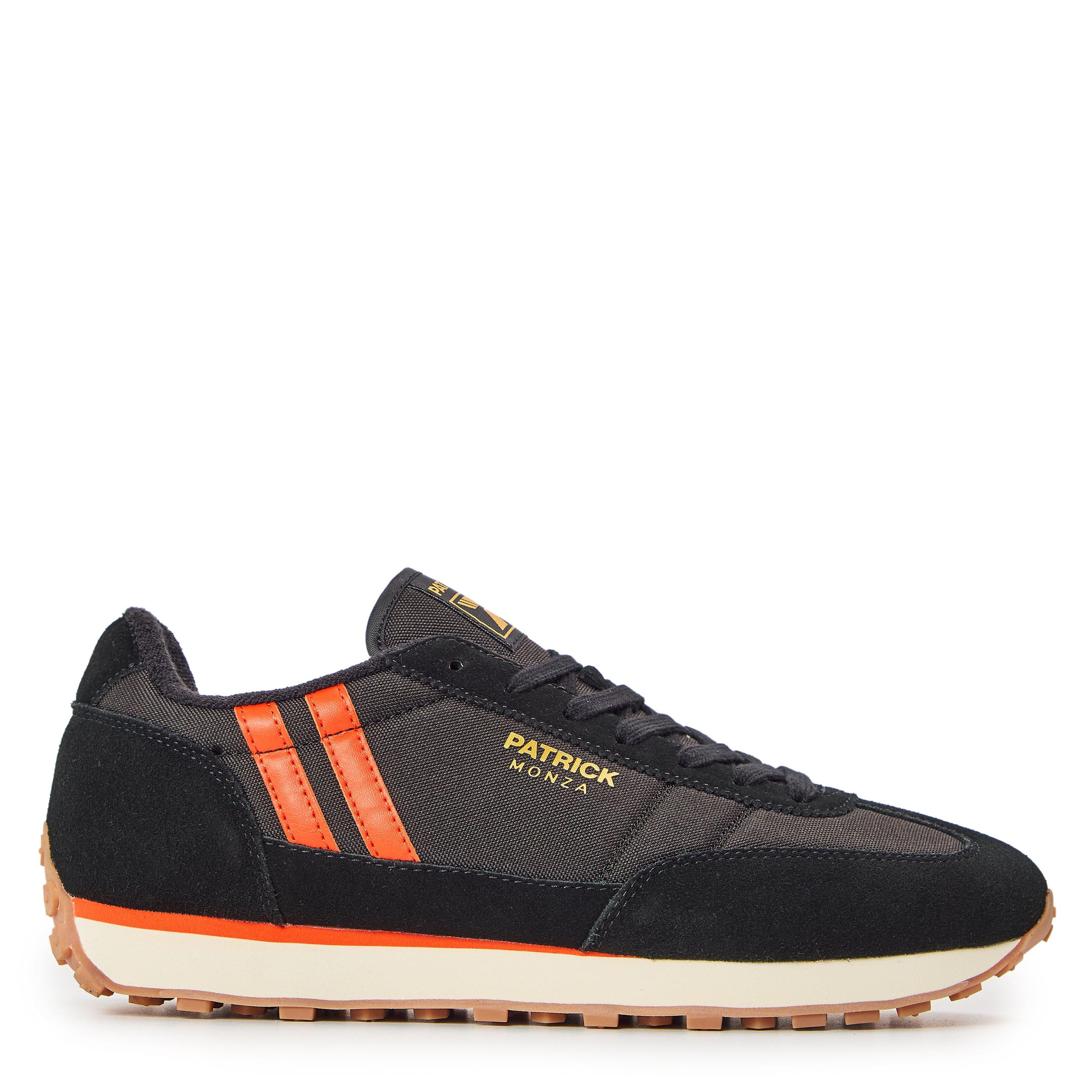 Black/Orange - Patrick - Men's Heritage Low-Top Trainers - 1