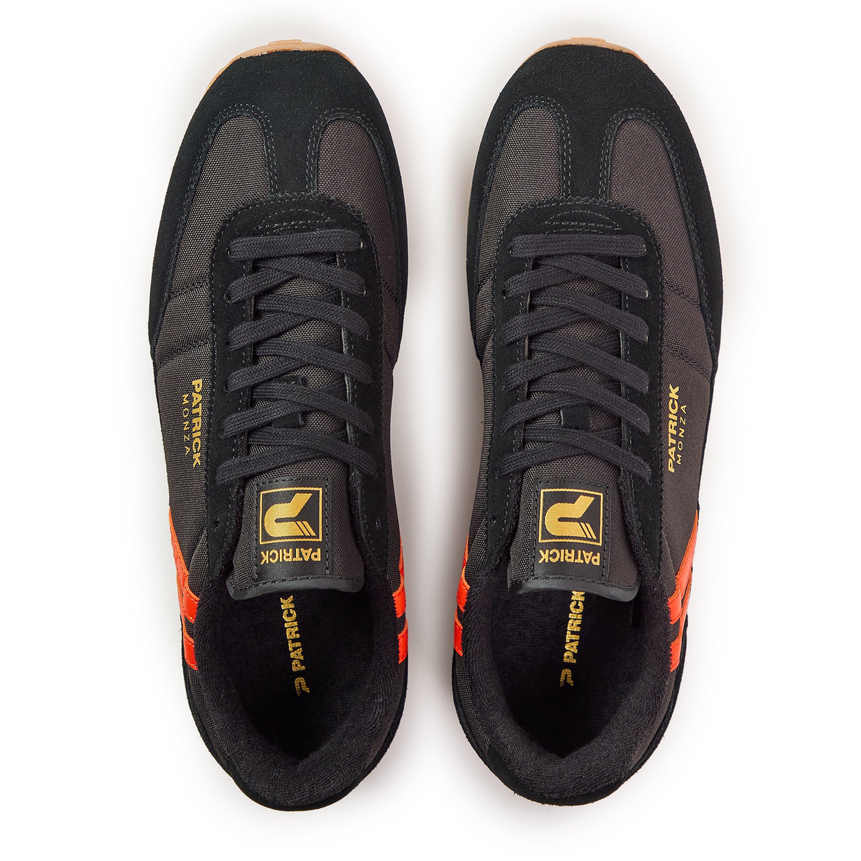 Schwarz/Orange - Patrick - Men's Heritage Low-Top Trainers - 4