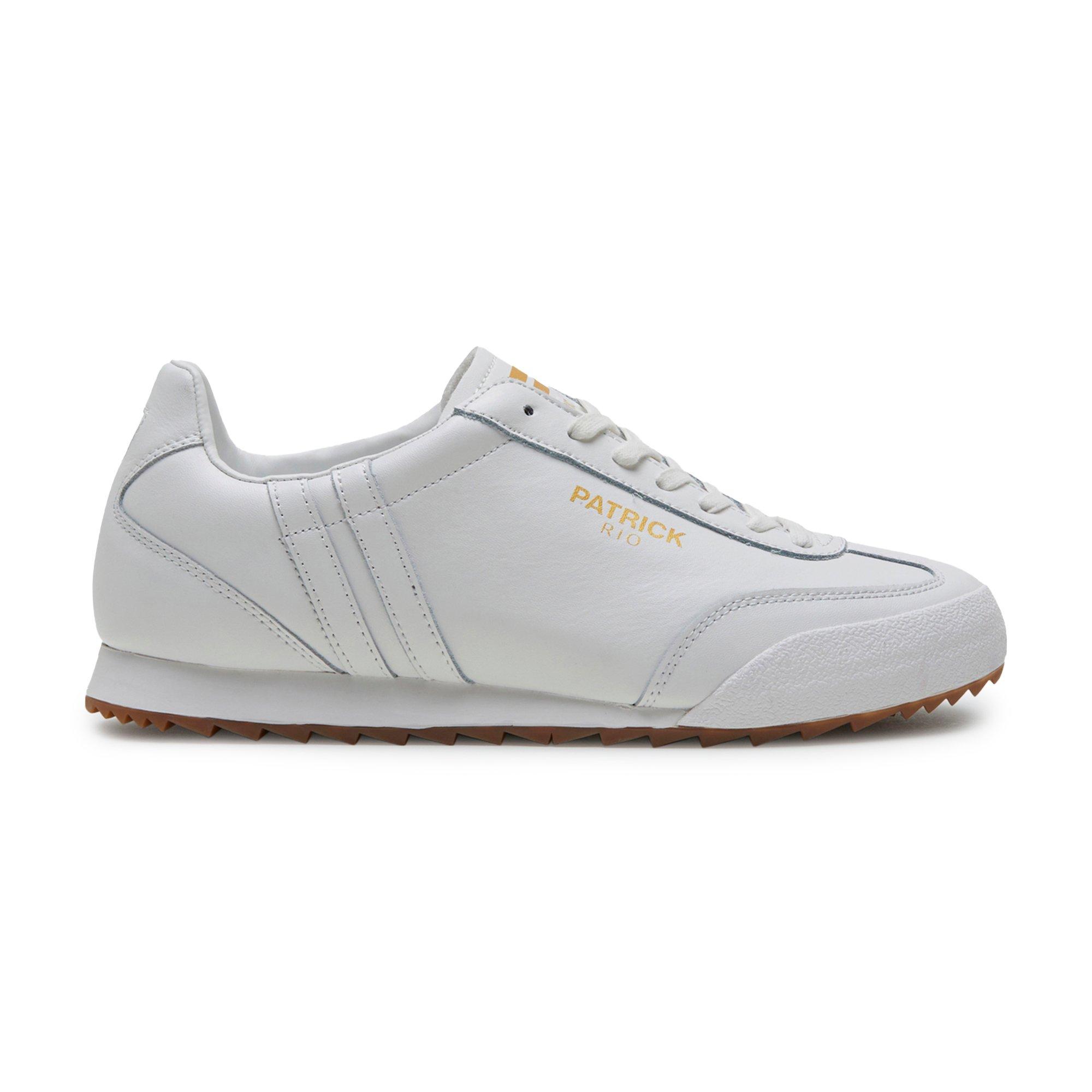 White - Patrick - Men's Rio Runner Heritage Low-Top Trainers - 5