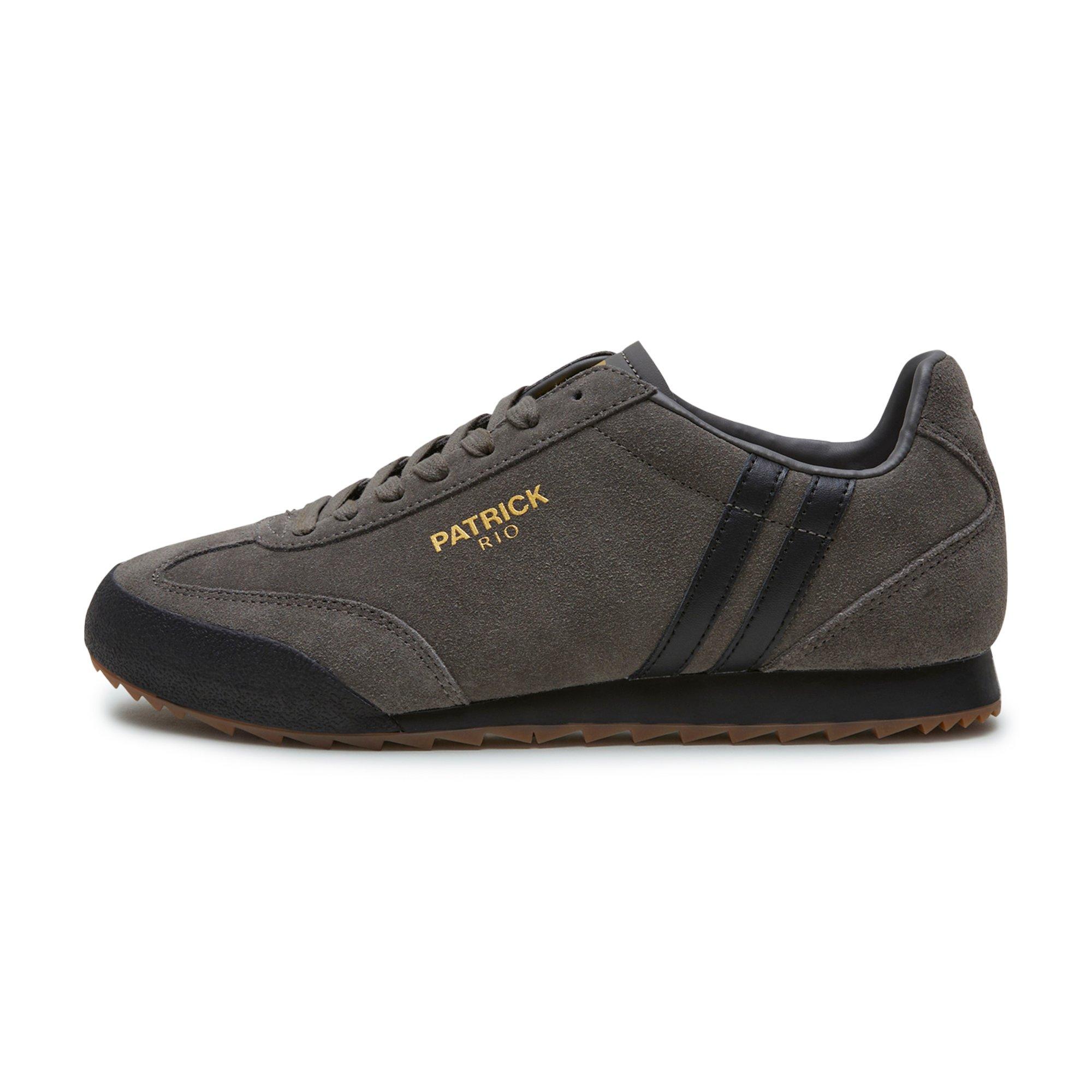 Patrick Men's Rio Runner Heritage Low-Top Trainers - Charcoal/Black - 9 (43)