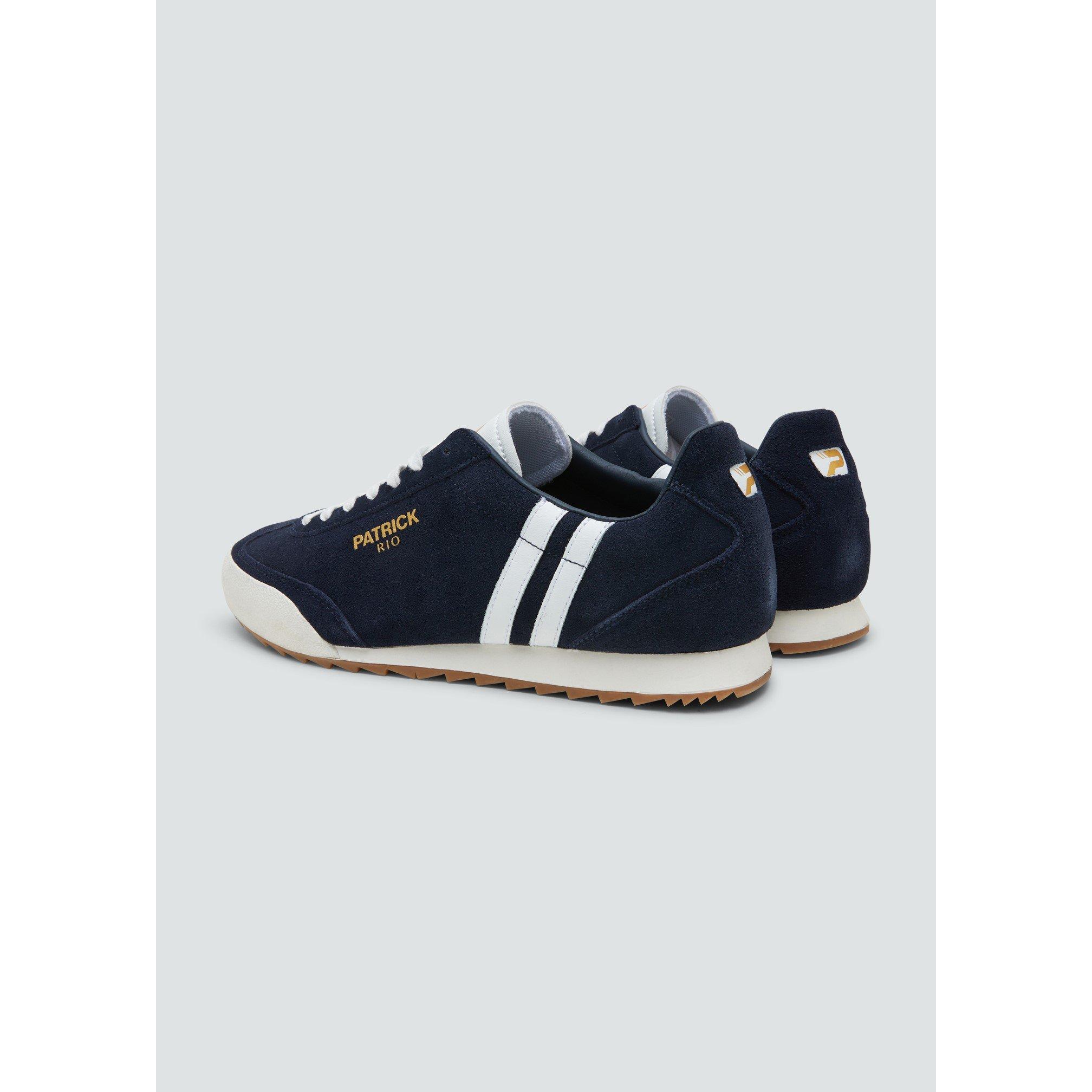 Navy/White - Patrick - Rio Runner Heritage Low-Top Trainers - 3