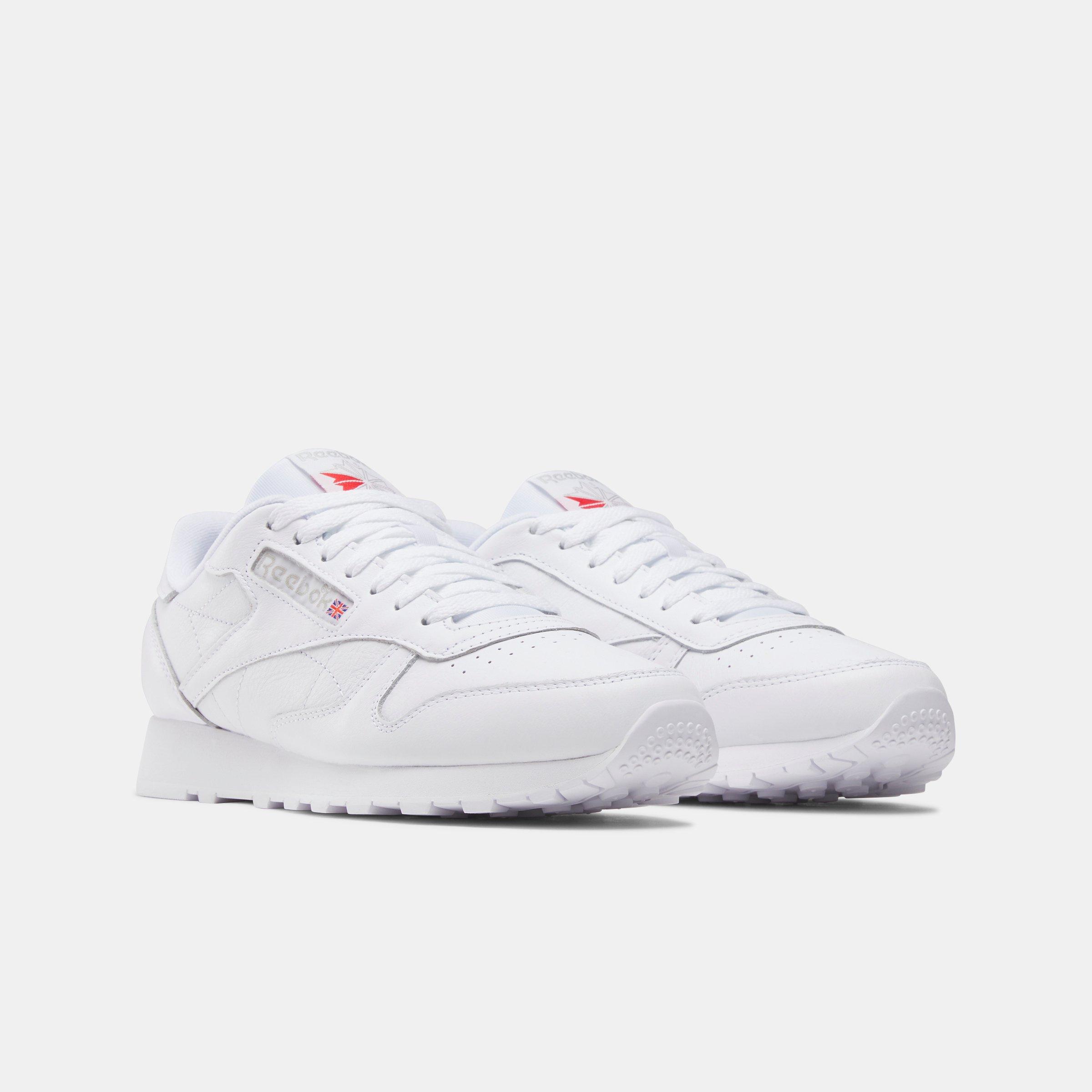 White - Reebok - Reebok Classic Leather/Cblack/Cblack/Pugry - 3