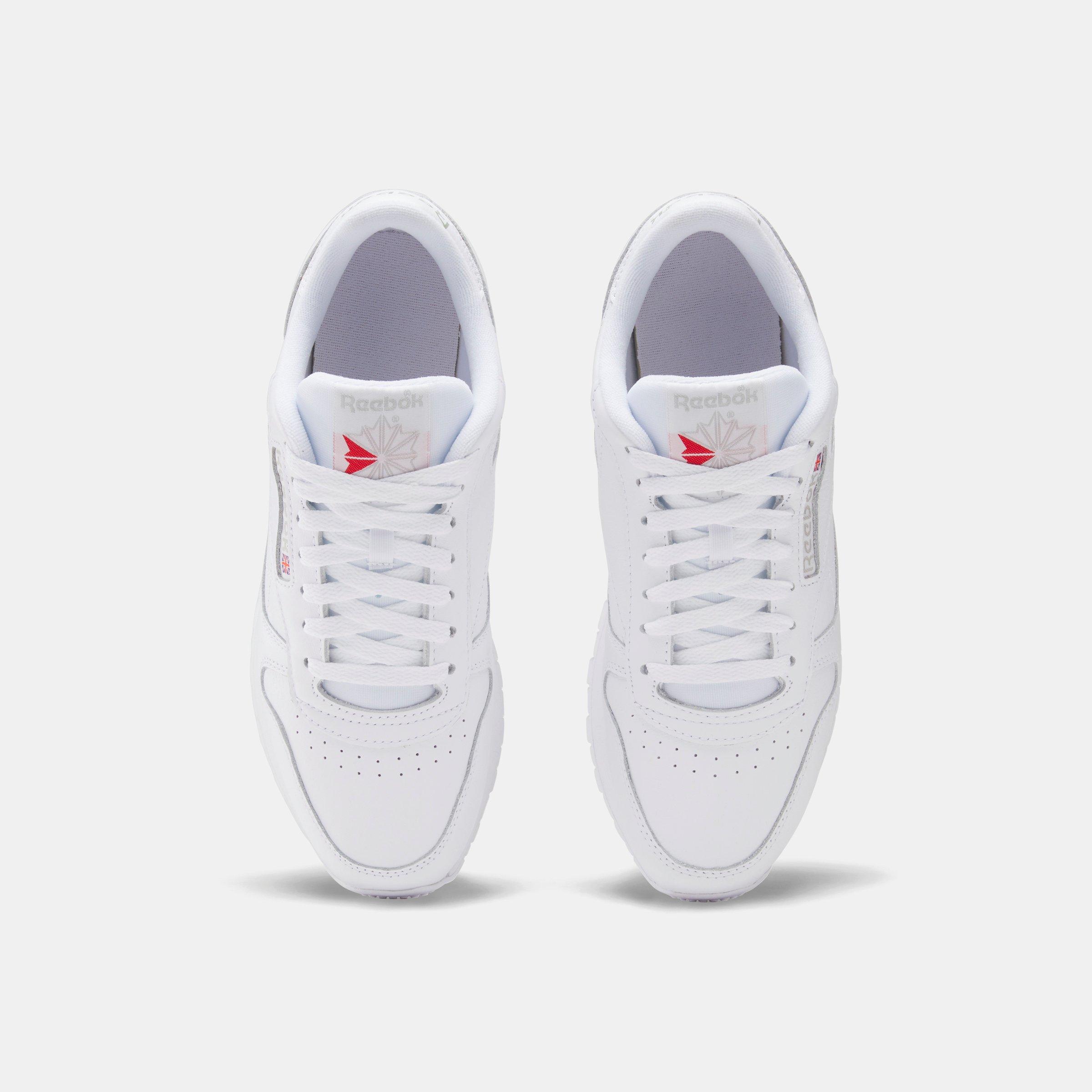 White - Reebok - Reebok Classic Leather/Cblack/Cblack/Pugry - 6