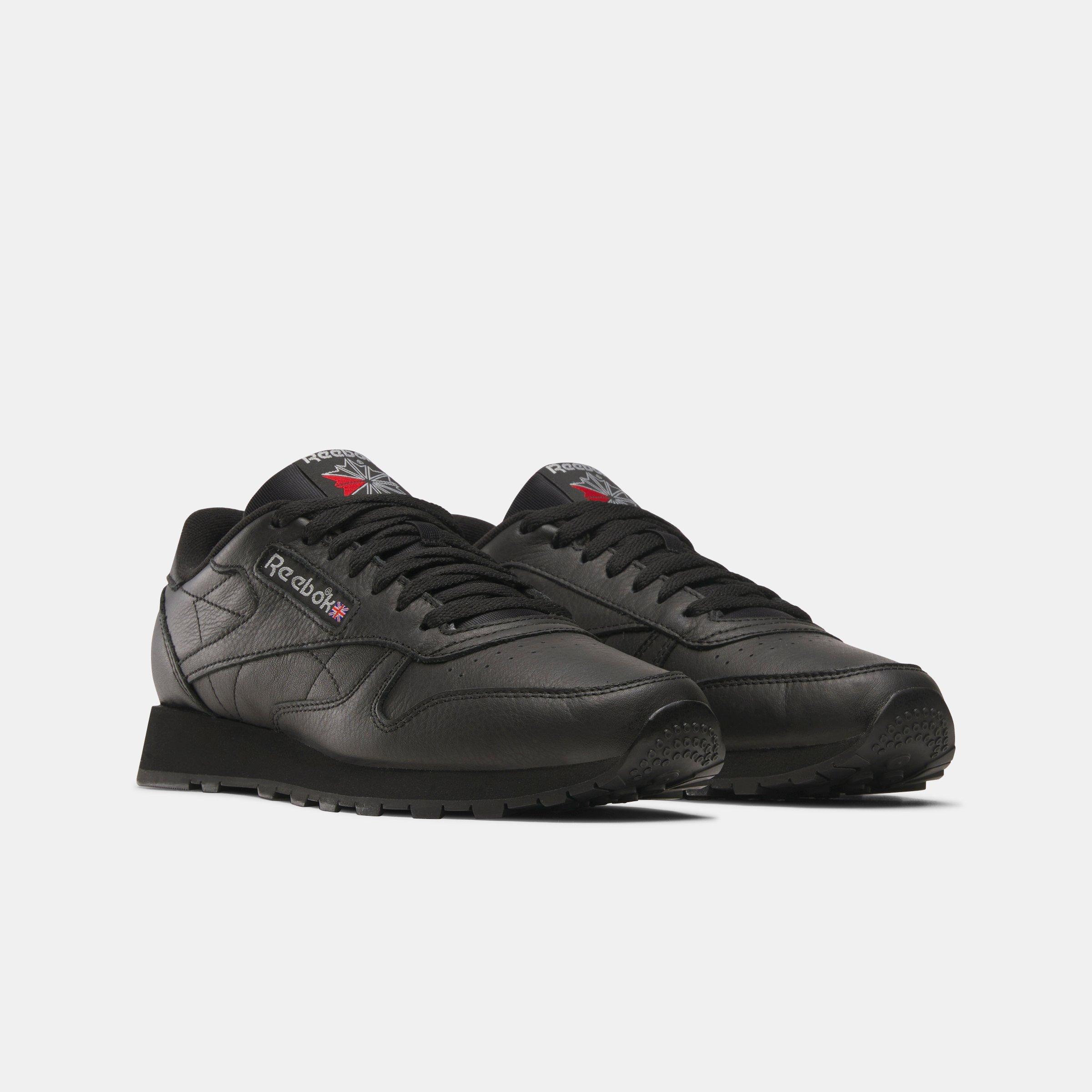 Black - Reebok - Reebok Classic Leather/Cblack/Cblack/Pugry - 3