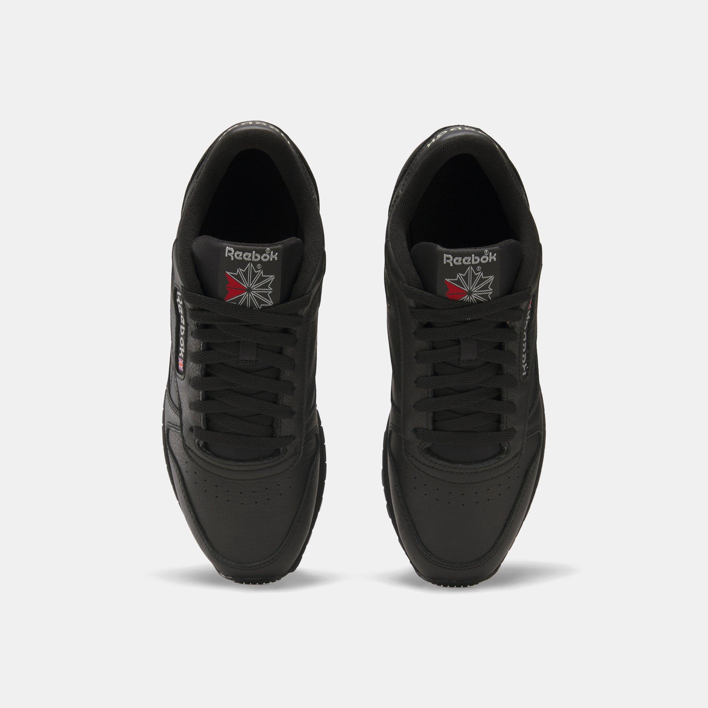 Black - Reebok - Reebok Classic Leather/Cblack/Cblack/Pugry - 6