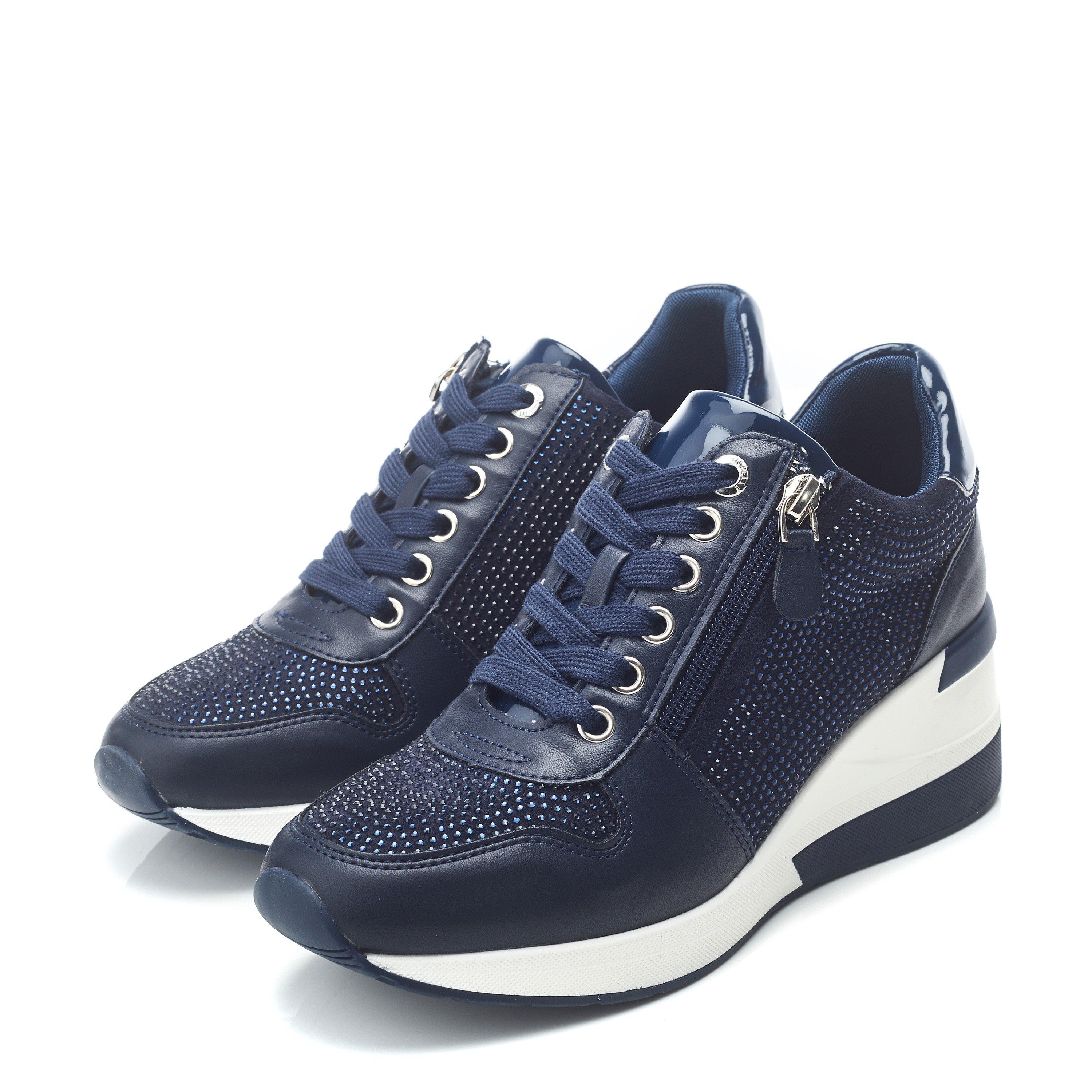 MARINE - Moda in Pelle - Women's Brookie Porvair Wedge Trainers - 2