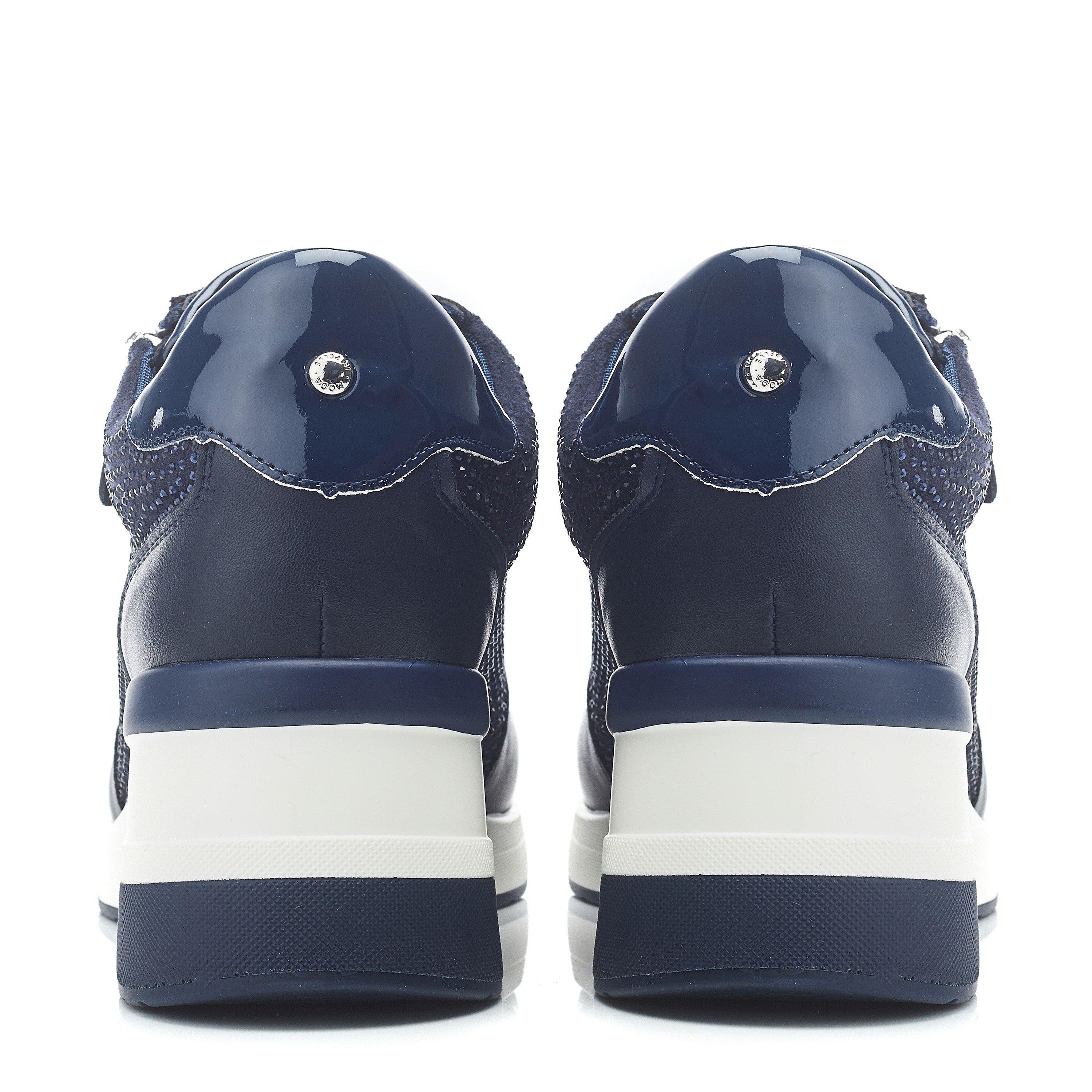 MARINE - Moda in Pelle - Women's Brookie Porvair Wedge Trainers - 3