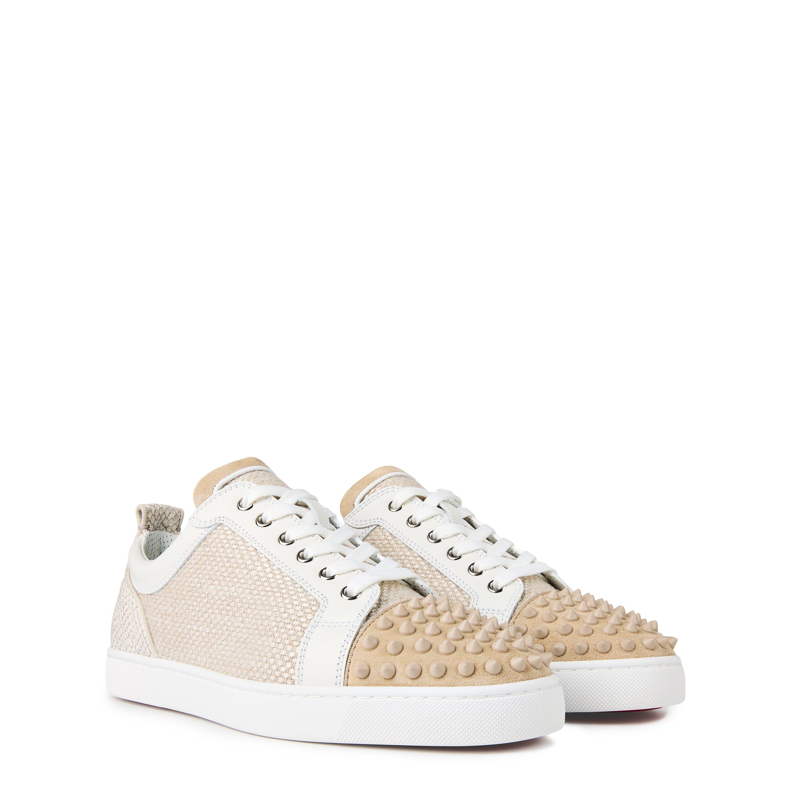 Christian Louboutin | Louis Junior Spikes Canvas Sneakers Christian Louboutin | Louis Junior Spikes Canvas Sneakers