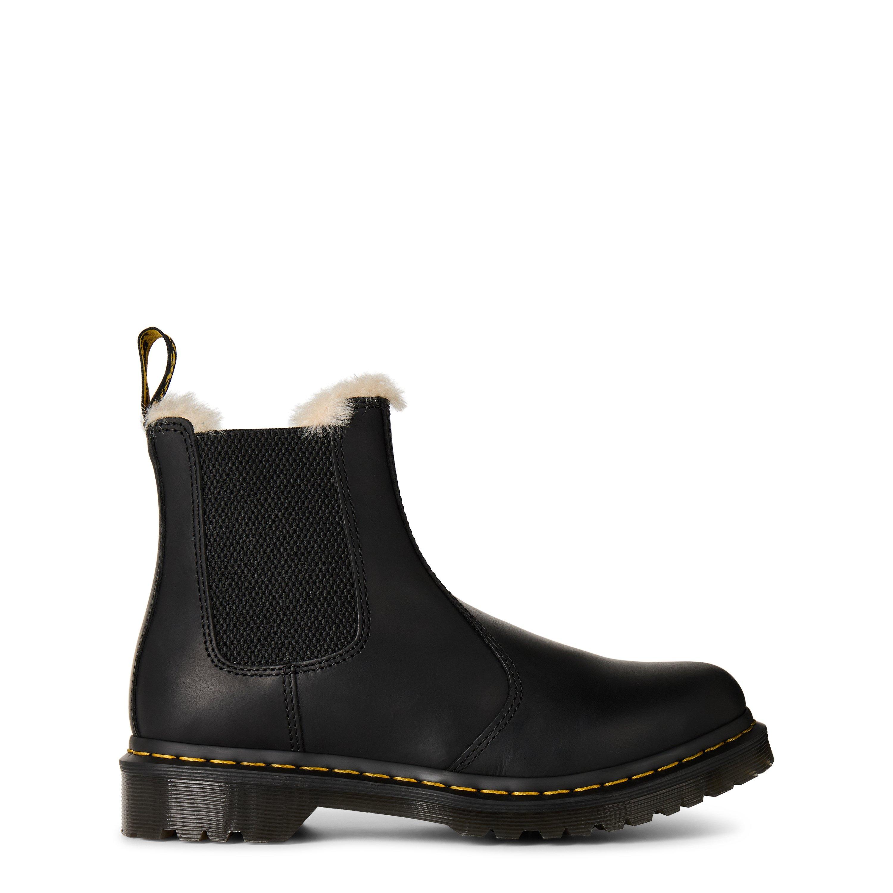 Black Wyoming - Dr Martens - 2976 Leonore Fur Lined Chelsea Boot - 1
