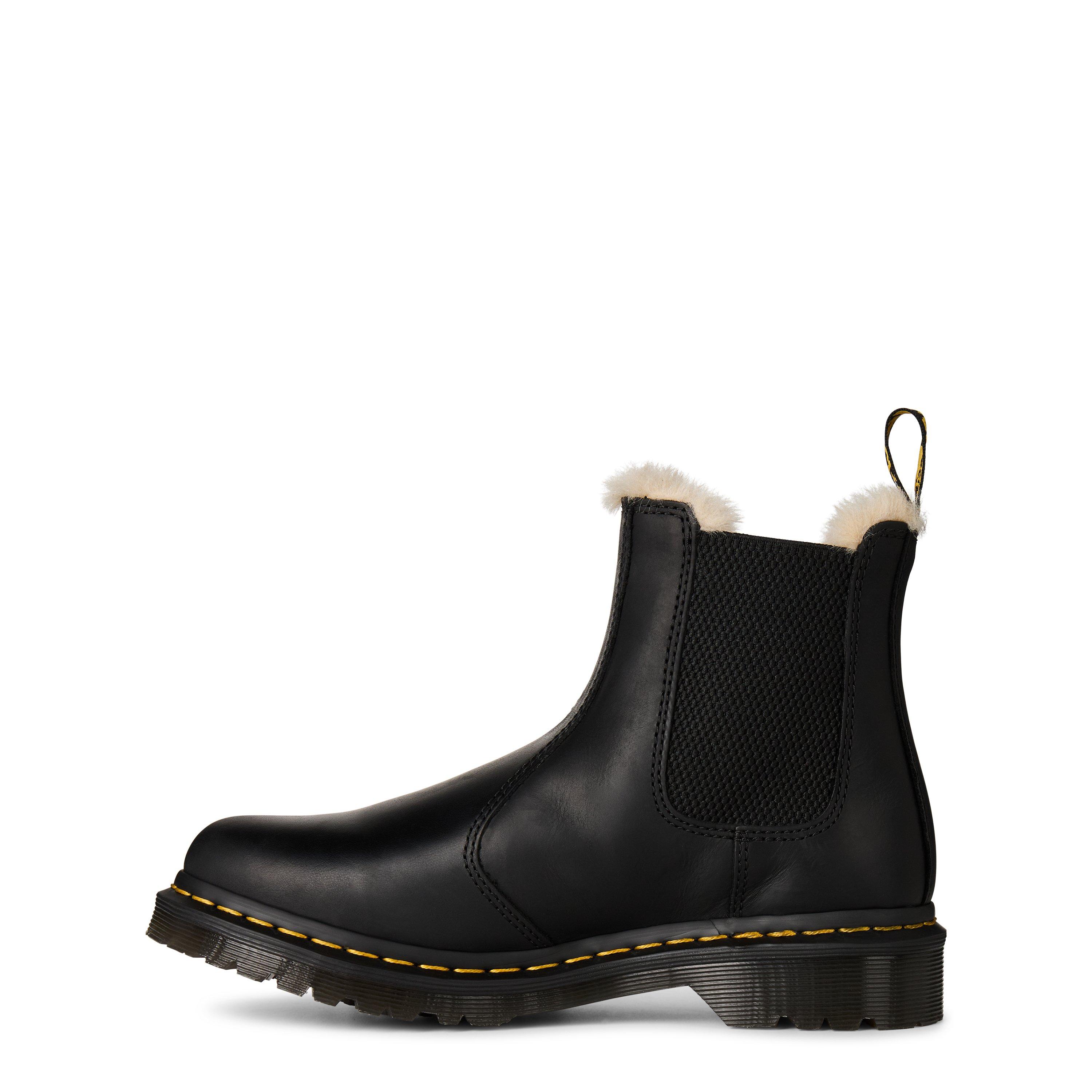 Black Wyoming - Dr Martens - 2976 Leonore Fur Lined Chelsea Boot - 3