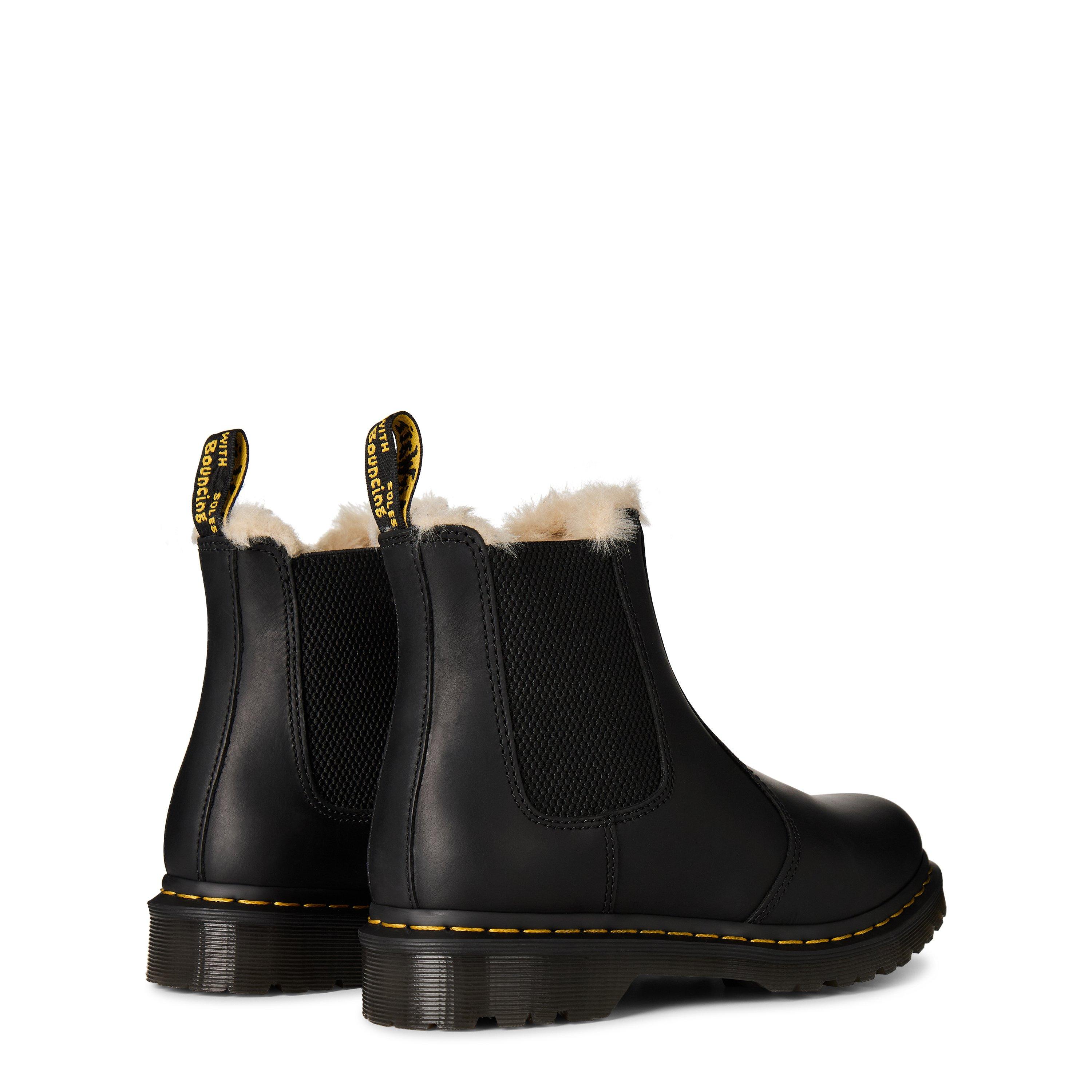 Black Wyoming - Dr Martens - 2976 Leonore Fur Lined Chelsea Boot - 5