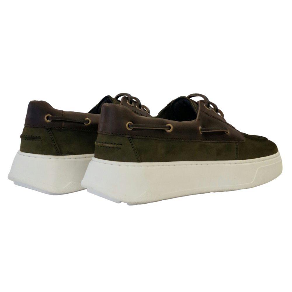 Grün/Braun - Firetrap - Largo Boat Shoes Mens - 4