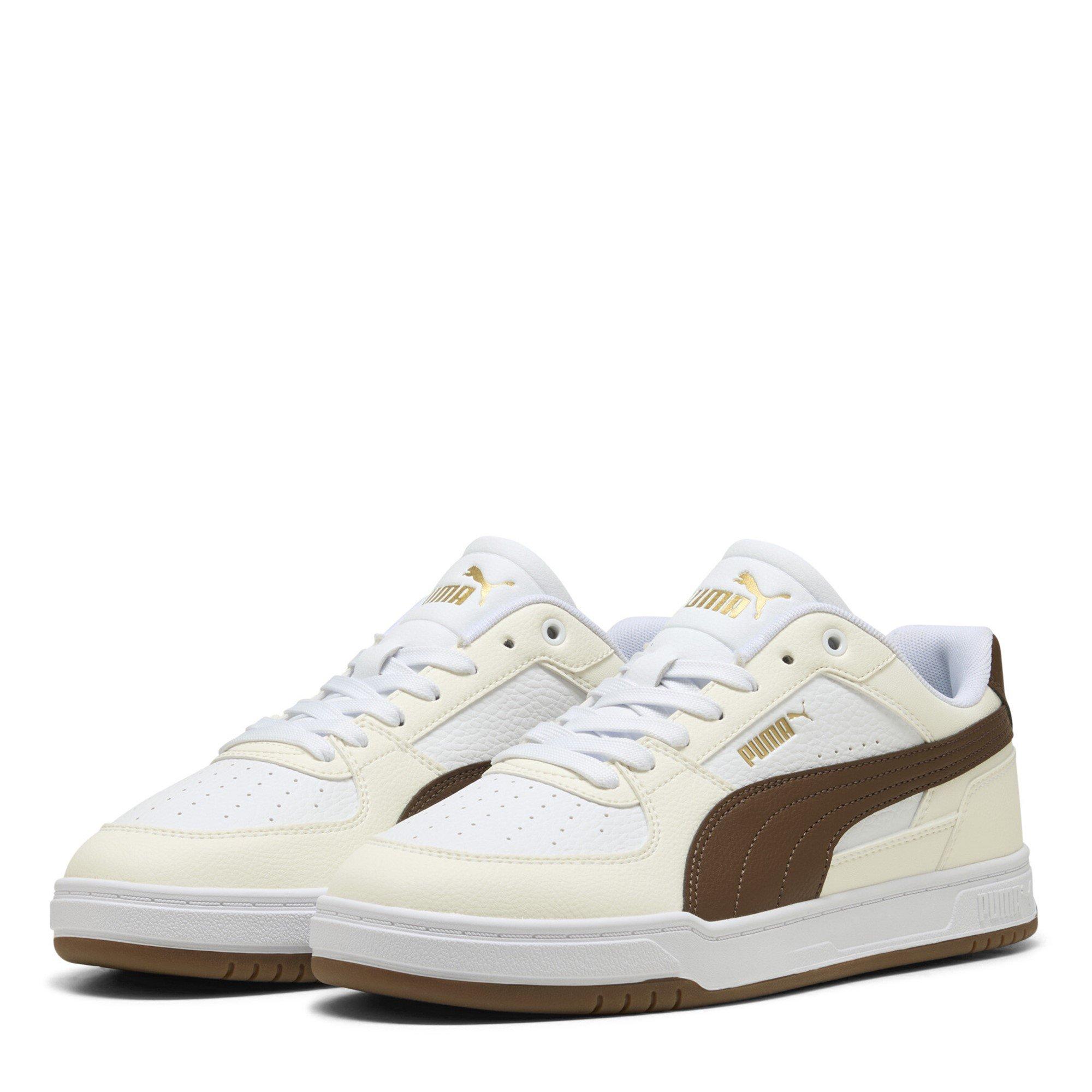 Puma Men's Caven Trainers - Wht/Brown/Gum - 9.5 (44)