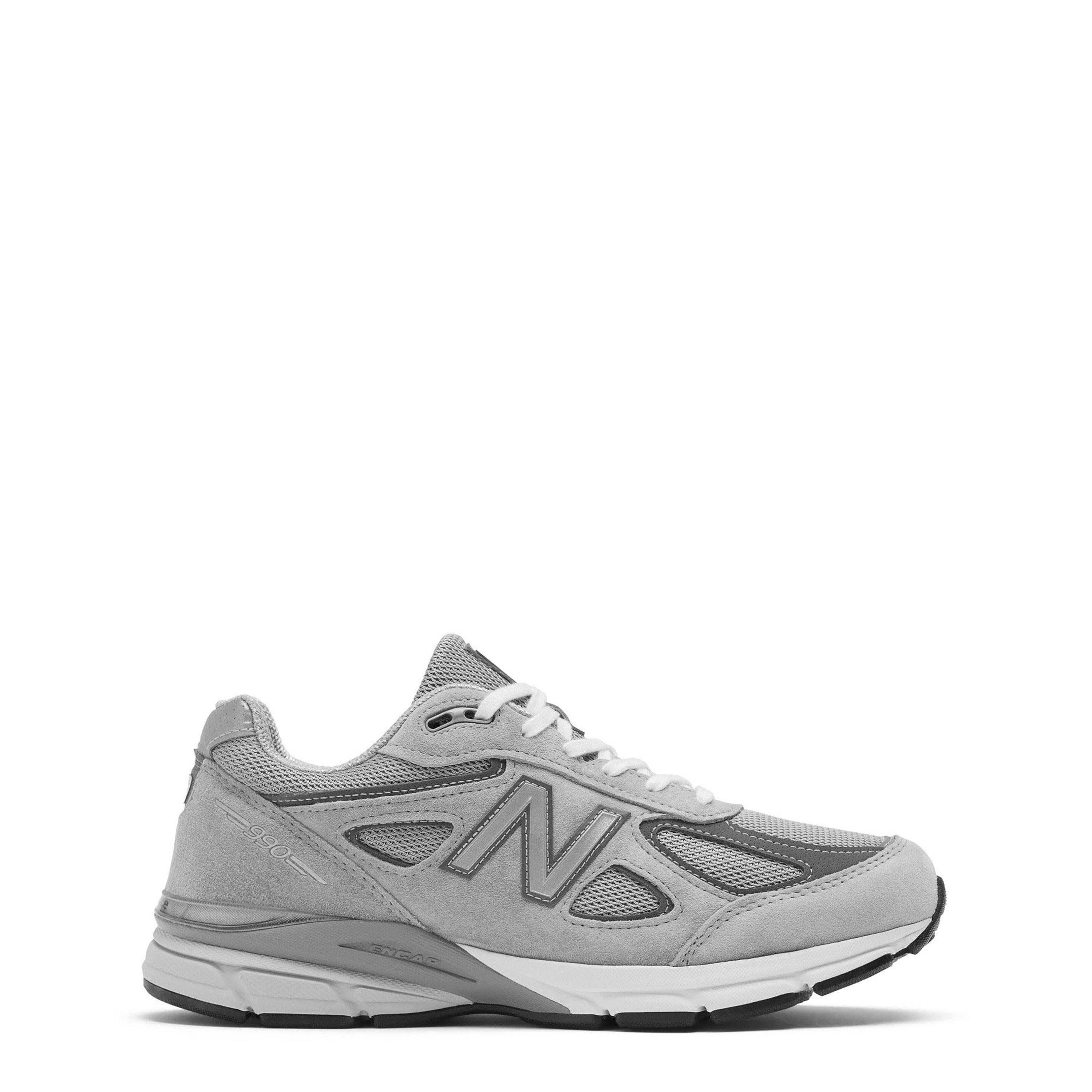 Grey - New Balance - Made In The Usa 990v4 Shoes - 1