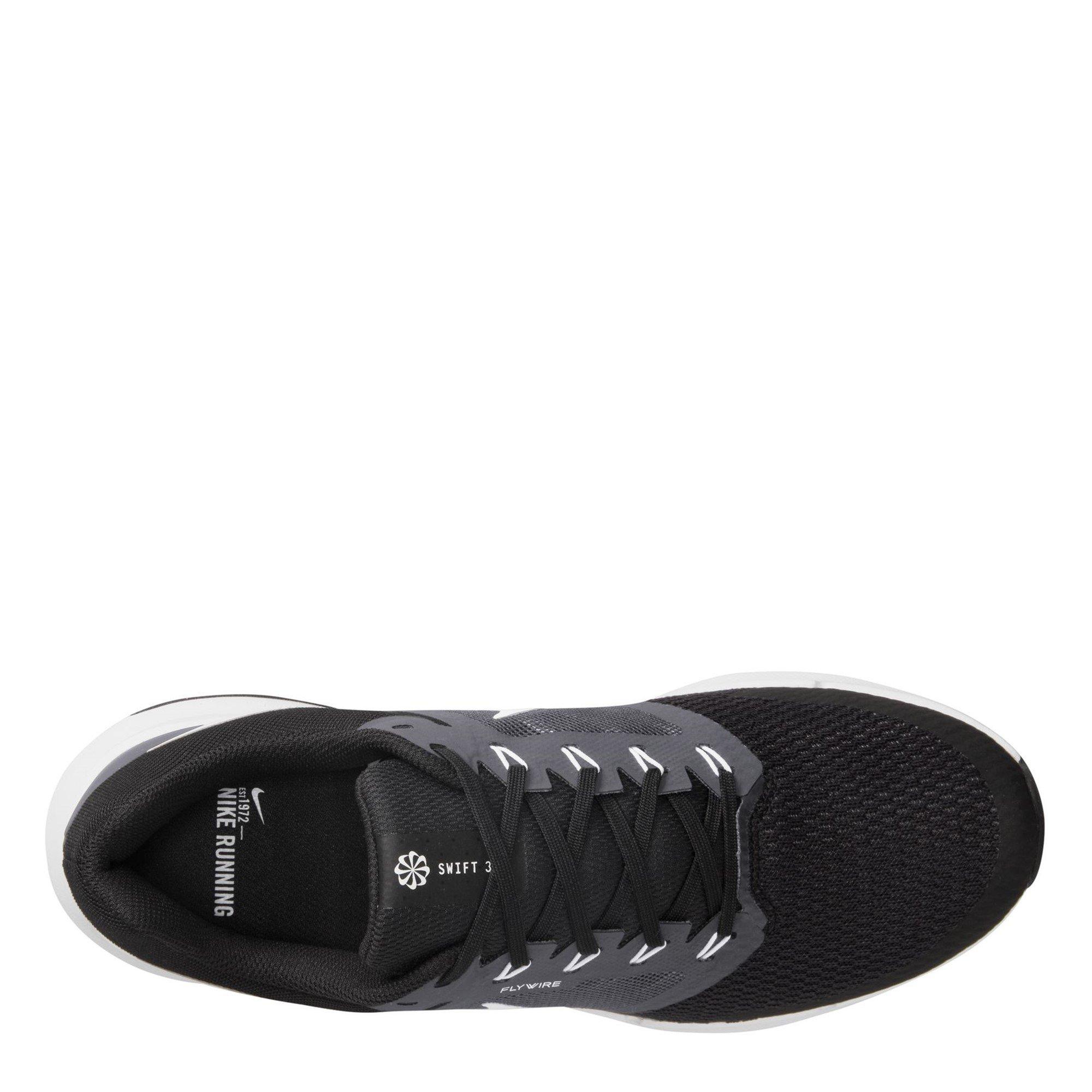 Blk/Wht-Grey - Nike - Run Swift 3 Mens Running Shoes - 9