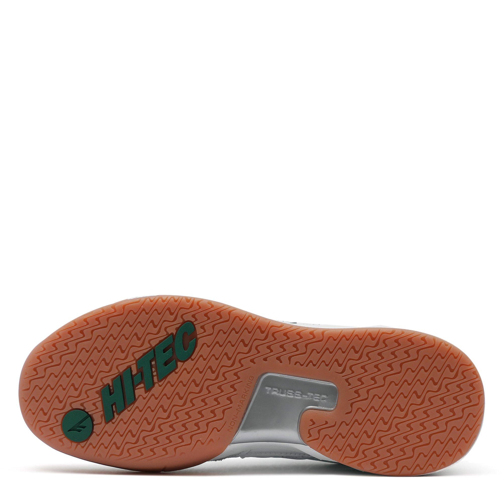 WHITE-COOL GREY - Hi Tec - Squash Classic OG Low Trainers Unisex Adults - 4