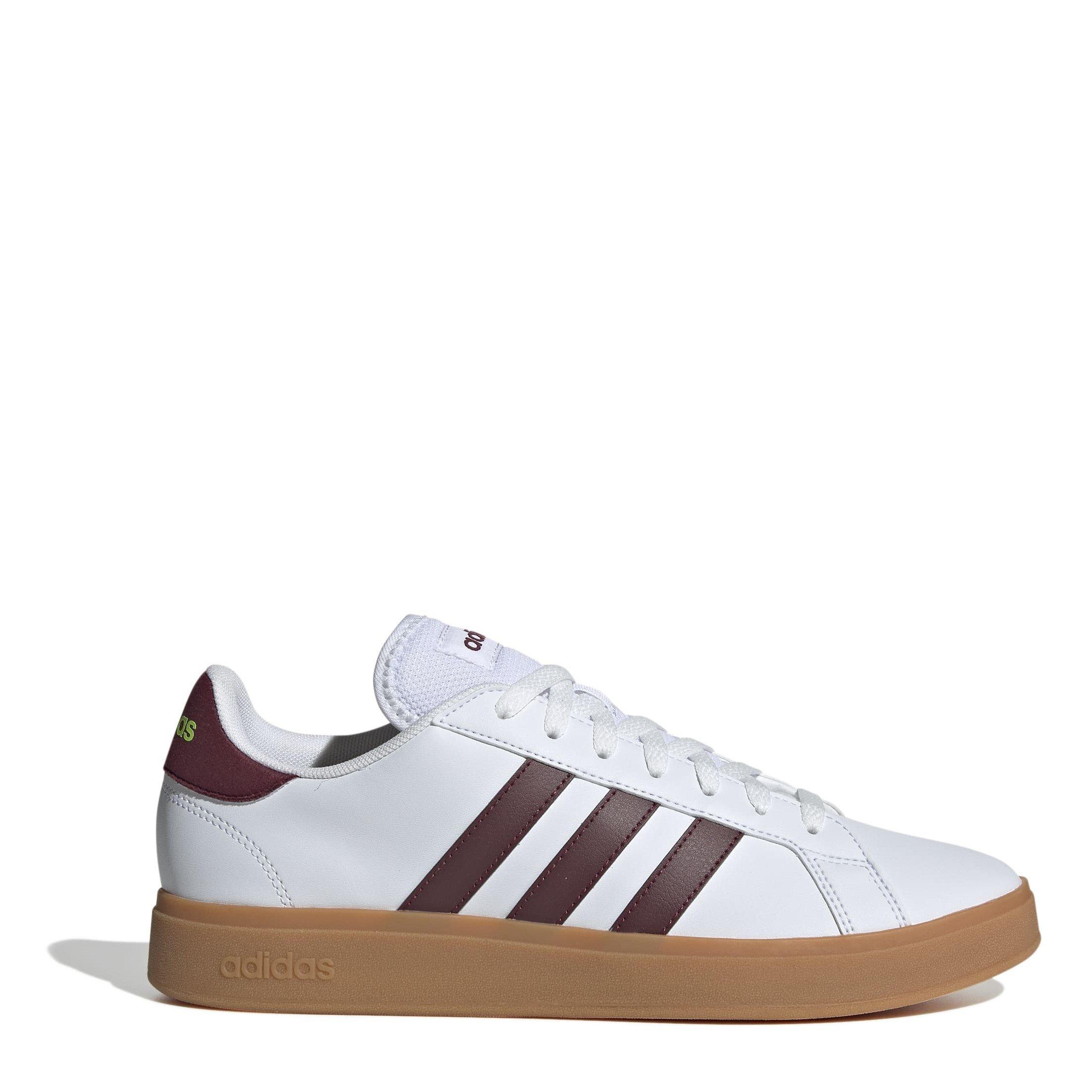 Wht/Red/Gum 10 - adidas - Grand Court TD Lifestyle Court Mens Shoes - 1