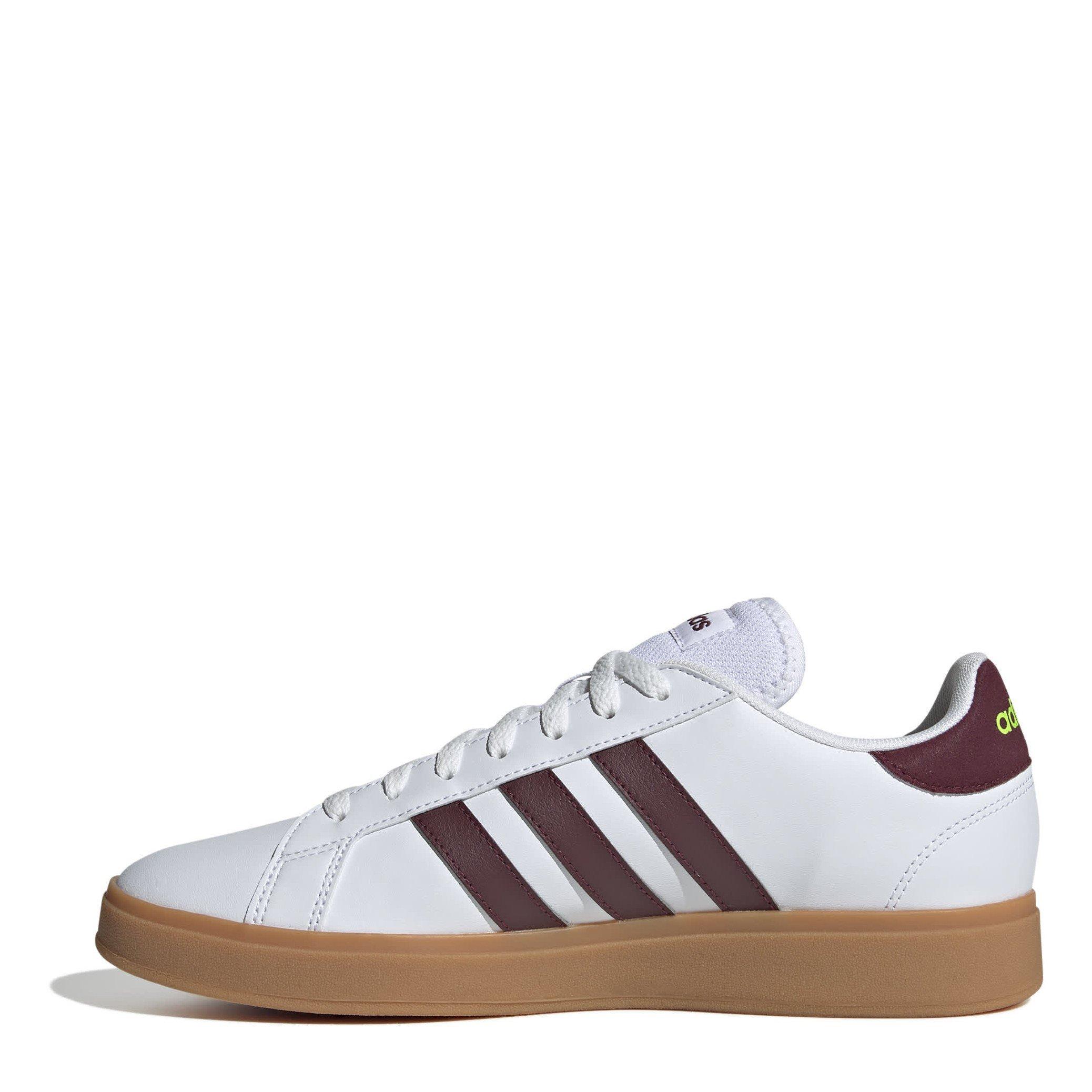 Wht/Red/Gum 10 - adidas - Grand Court TD Lifestyle Court Mens Shoes - 2