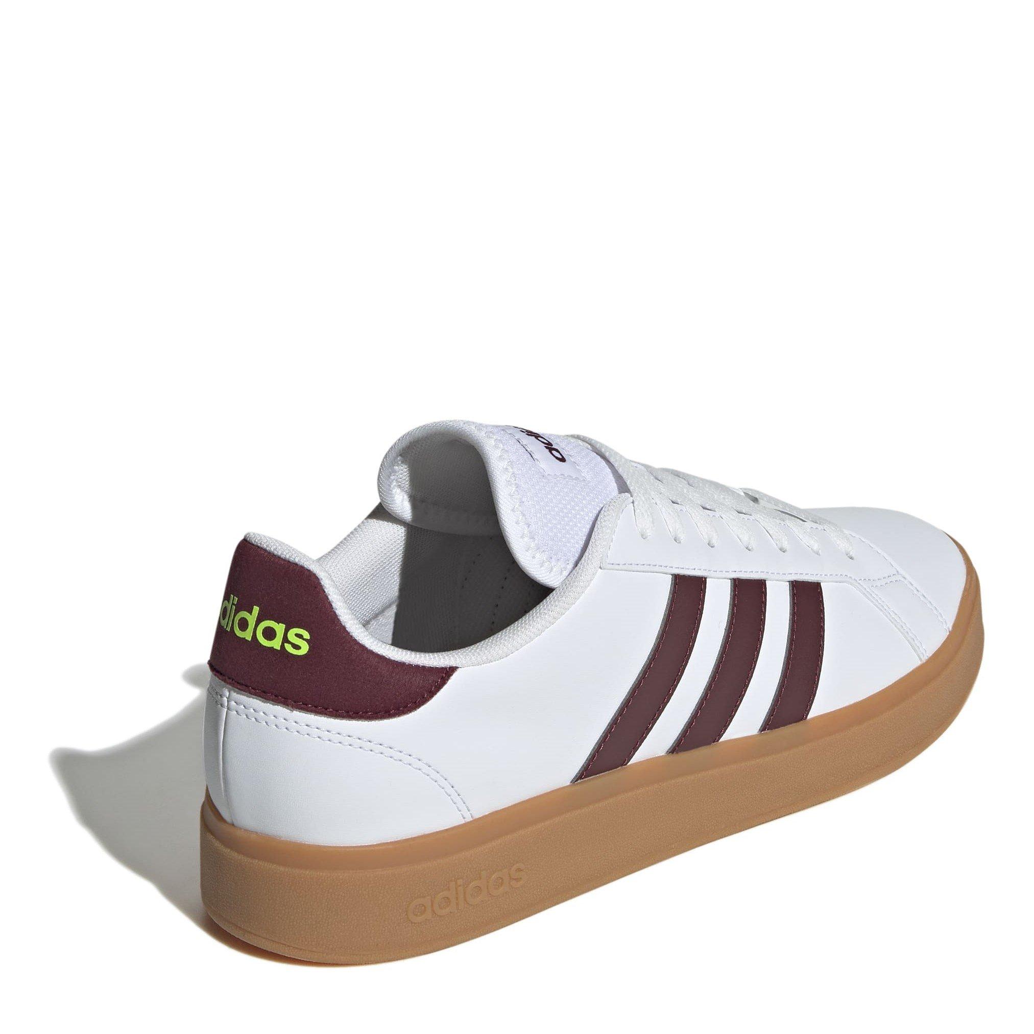Wht/Red/Gum 10 - adidas - Grand Court TD Lifestyle Court Mens Shoes - 4