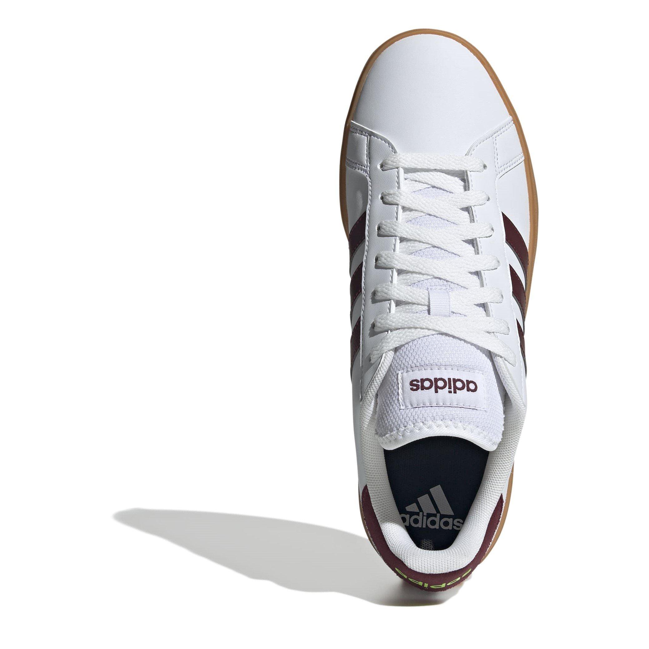 Wht/Red/Gum 10 - adidas - Grand Court TD Lifestyle Court Mens Shoes - 5
