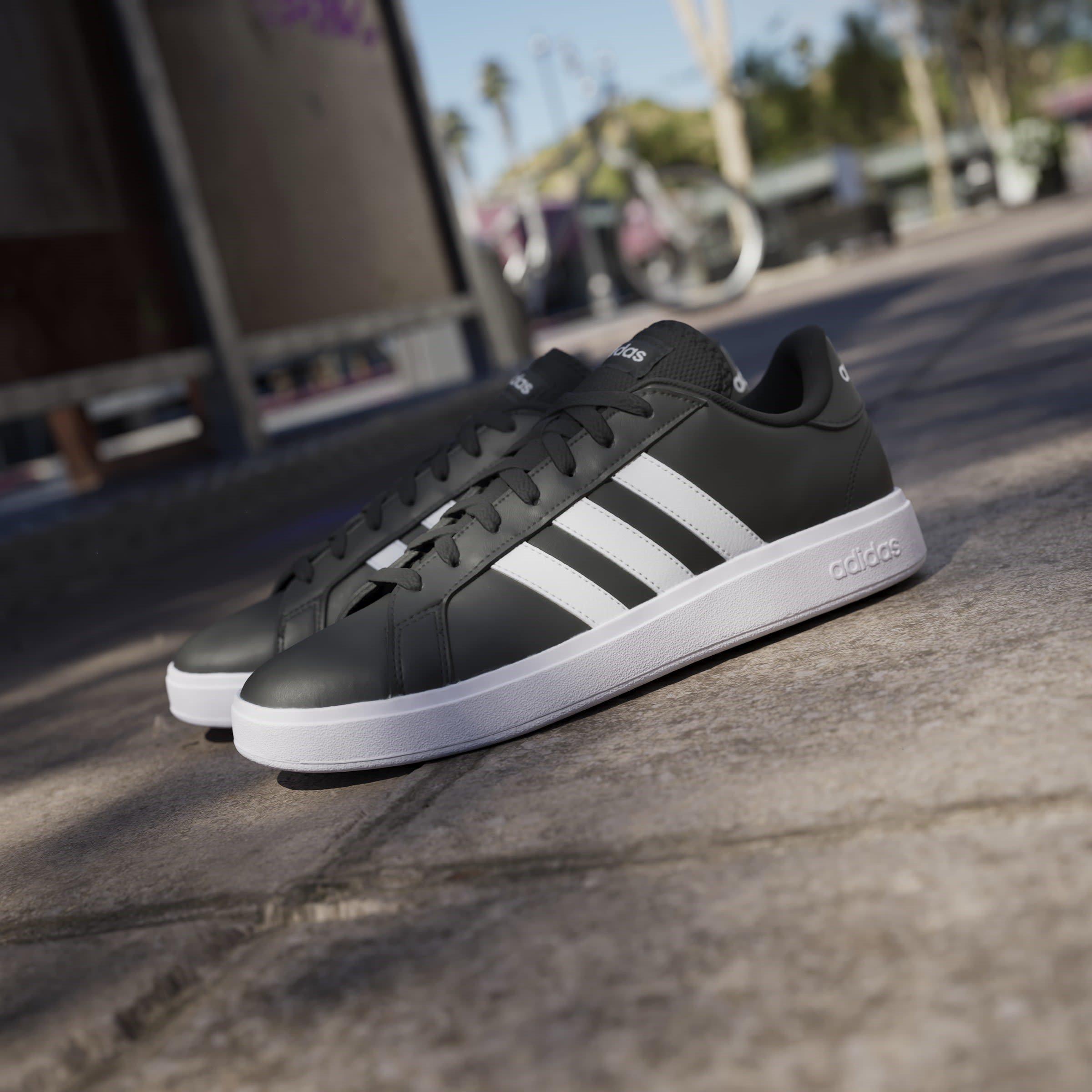 CBlk/Wht/Blk - adidas - Grand Court TD Lifestyle Court Mens Shoes - 13