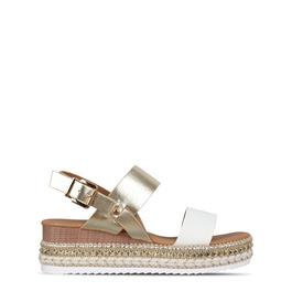 Be You Wide Fit Embellished Flatform Sandal