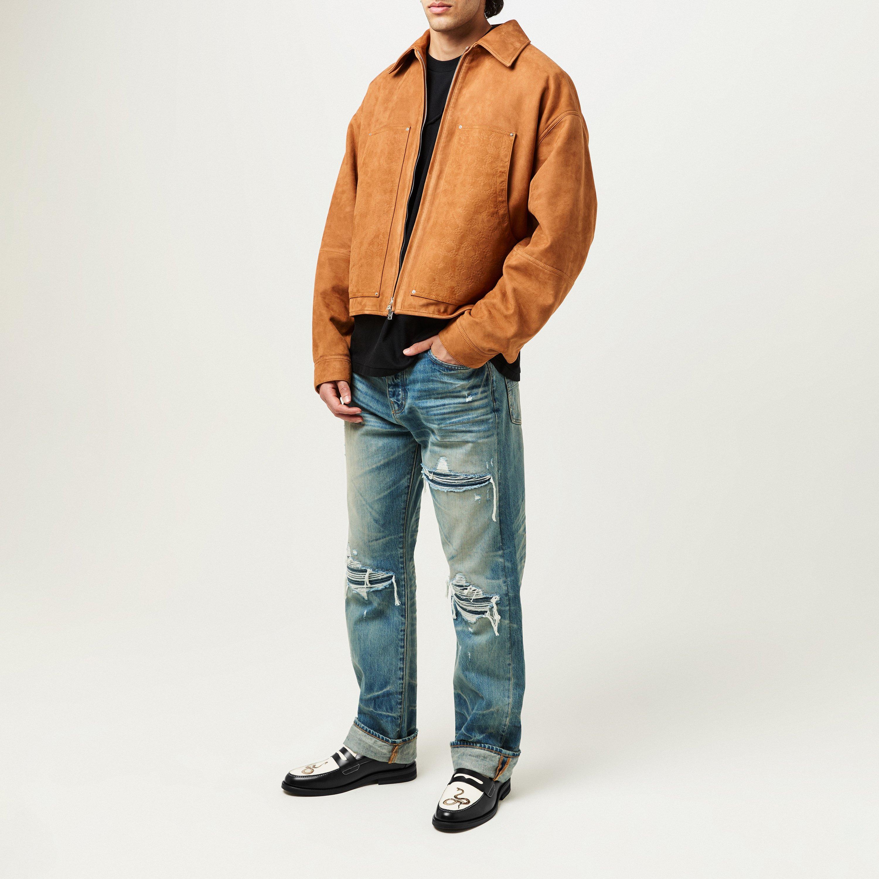 Black/White - Duke and Dexter - Wilde Snake Penny Loafer - 6