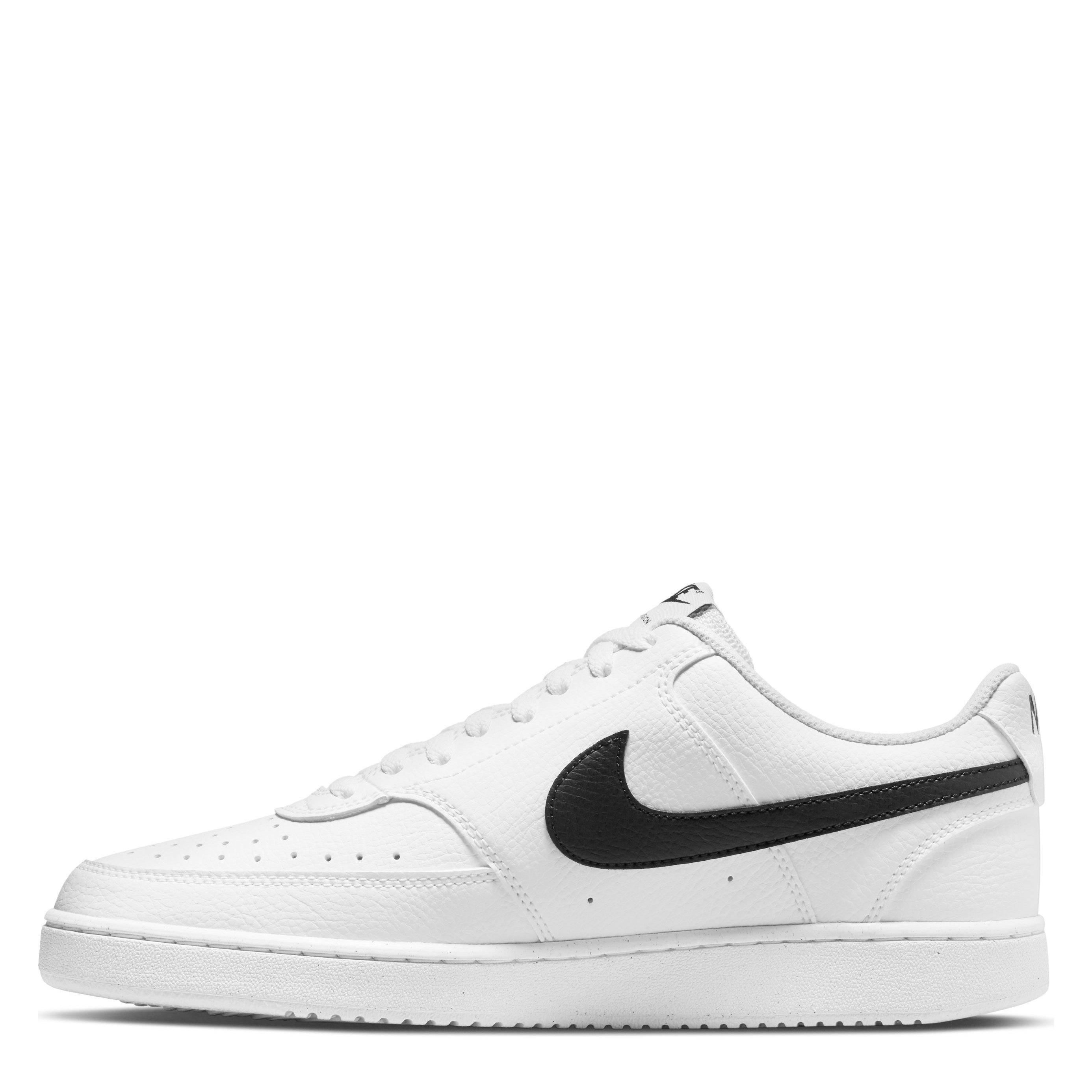 Wht/Blk-Wht - Nike - Court Vision Low Next Nature Mens Shoes - 2