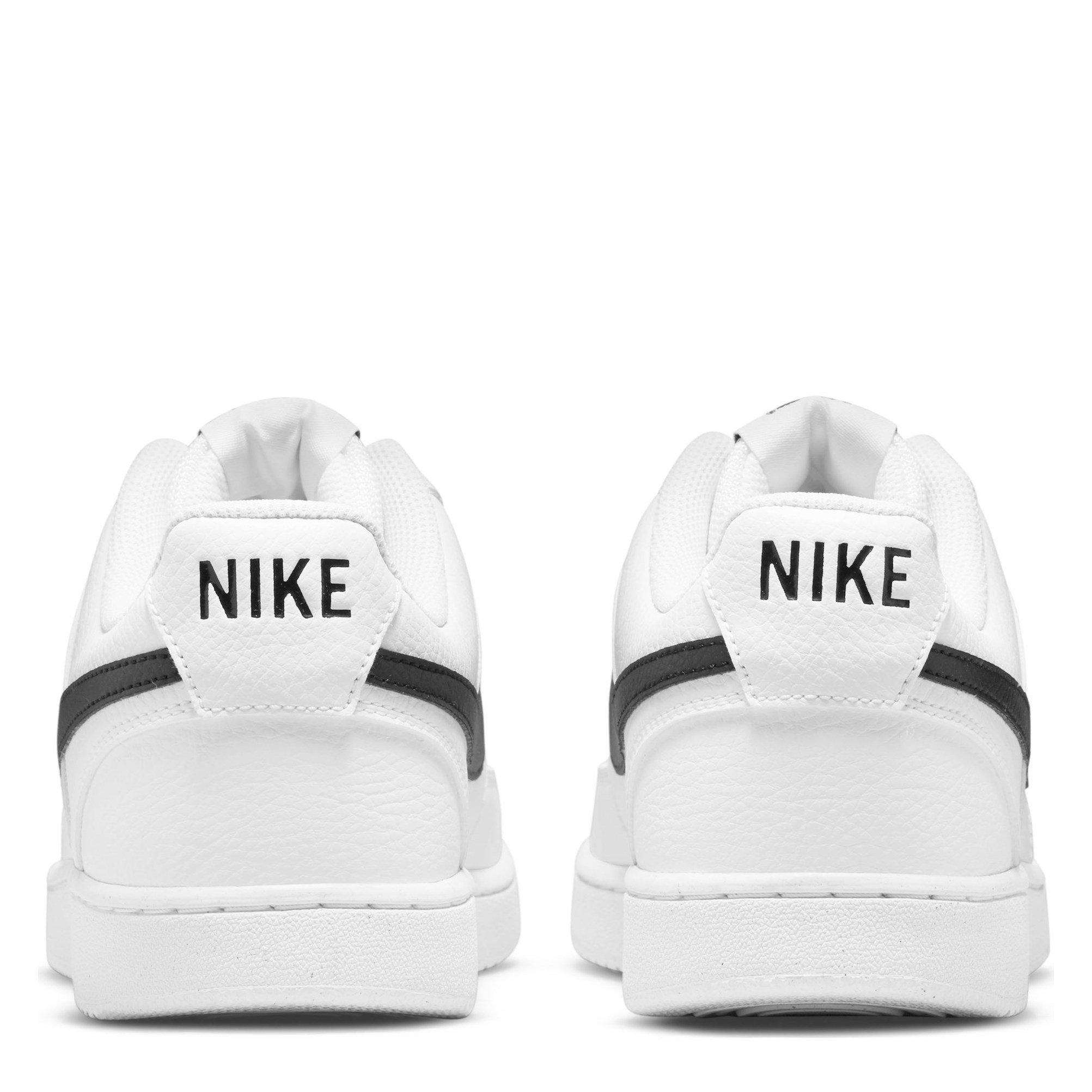 Wht/Blk-Wht - Nike - Court Vision Low Next Nature Mens Shoes - 4