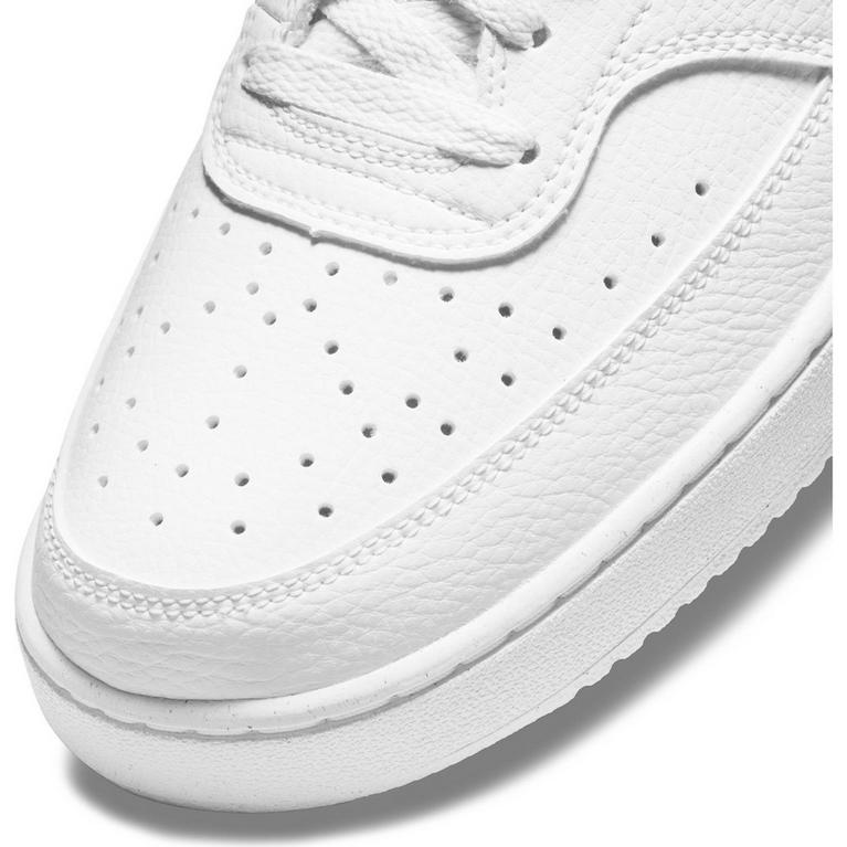 Wht/Blk-Wht - Nike - Court Vision Low Next Nature Mens Shoes - 7