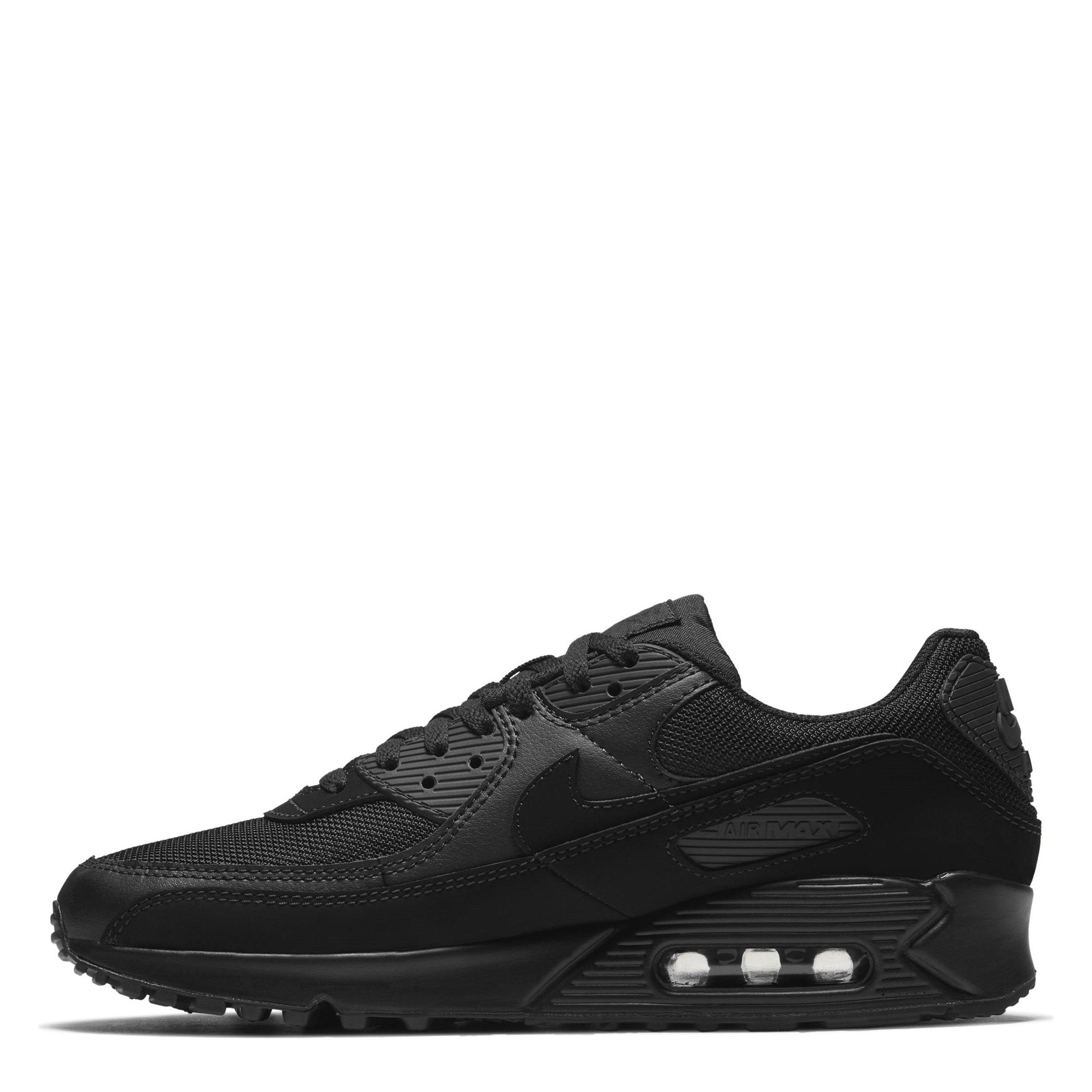 Triple Black - Nike - Air Max 90 Trainers Mens - 2